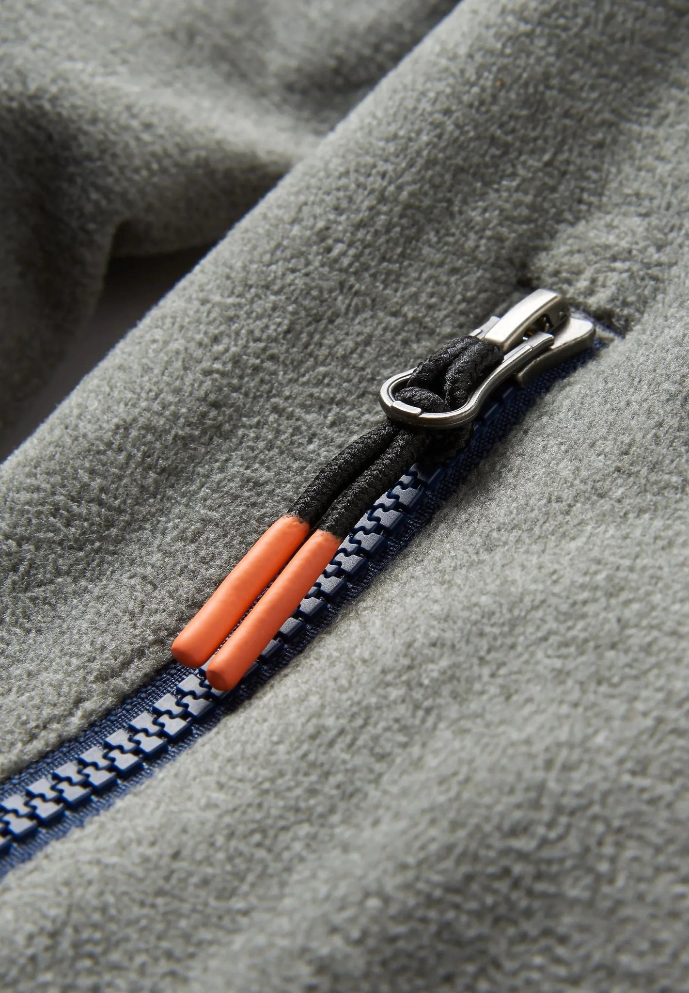 PASSENGER - Switchback Recycled Micro Polartec® Fleece - Grey Marl 2 - BACKYARD