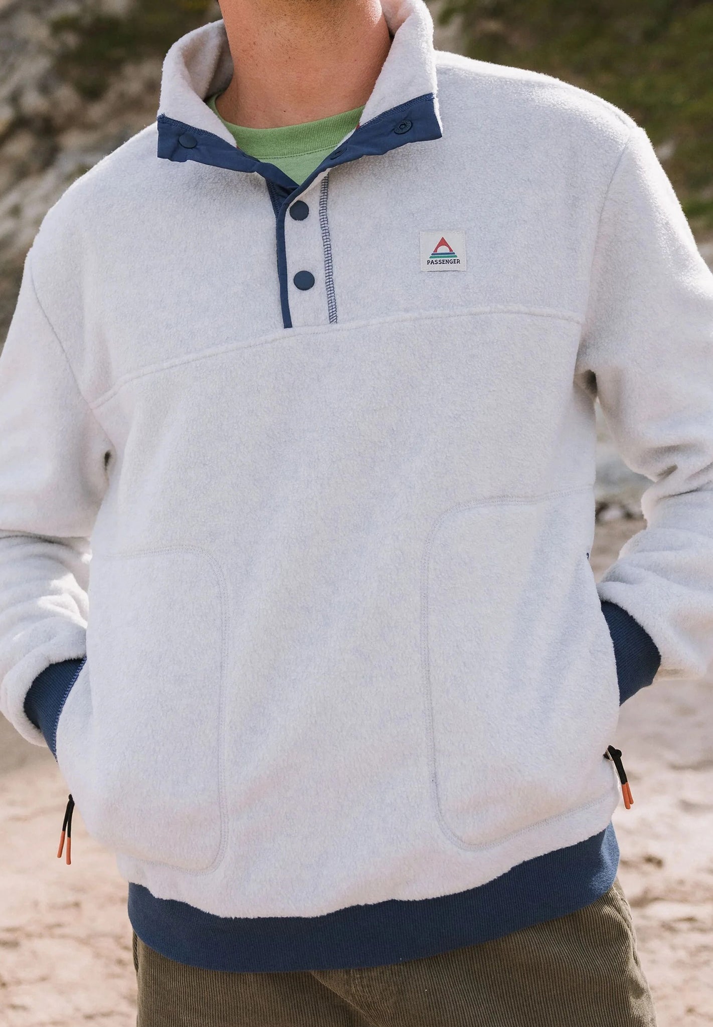 PASSENGER - Take It Easy Polar Fleece - Grey Marl - BACKYARD