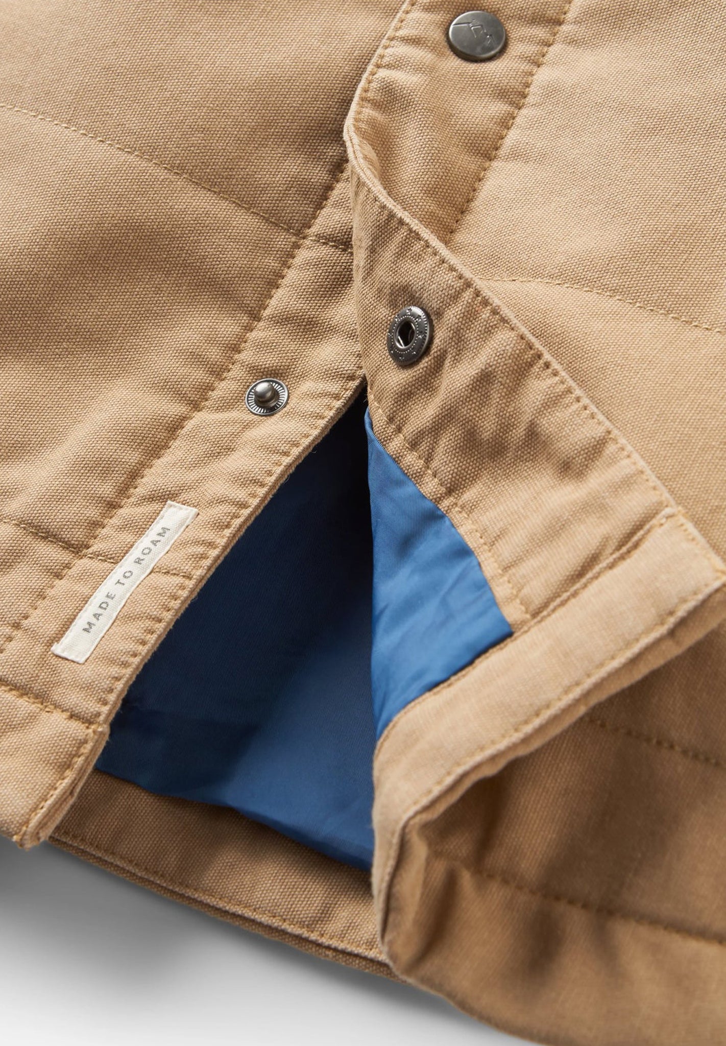 PASSENGER - Taranaki Canvas Quilted Overshirt - Stone - BACKYARD