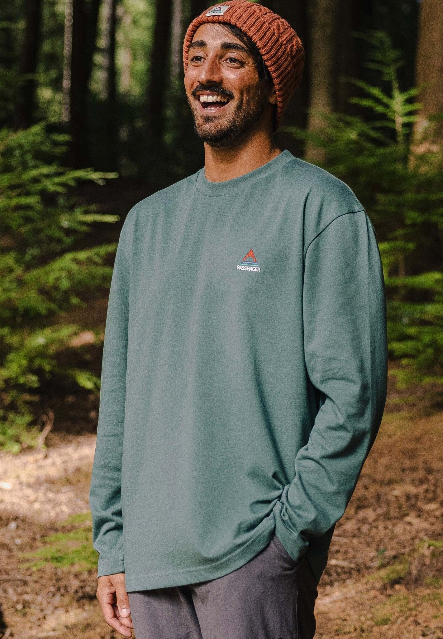 PASSENGER - Vita Organic Relaxed Fit LS T-Shirt - Deep Ocean - BACKYARD