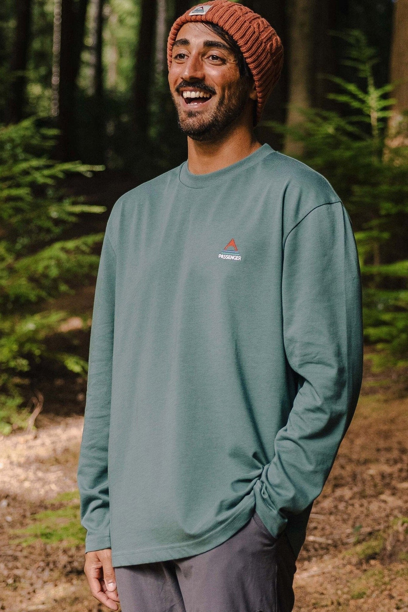 PASSENGER - Vita Organic Relaxed Fit LS T-Shirt - Deep Ocean - BACKYARD