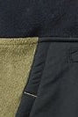 PASSENGER - Woodland Hooded 1/2 Zip Recycled Polar Fleece - Black Khaki - BACKYARD