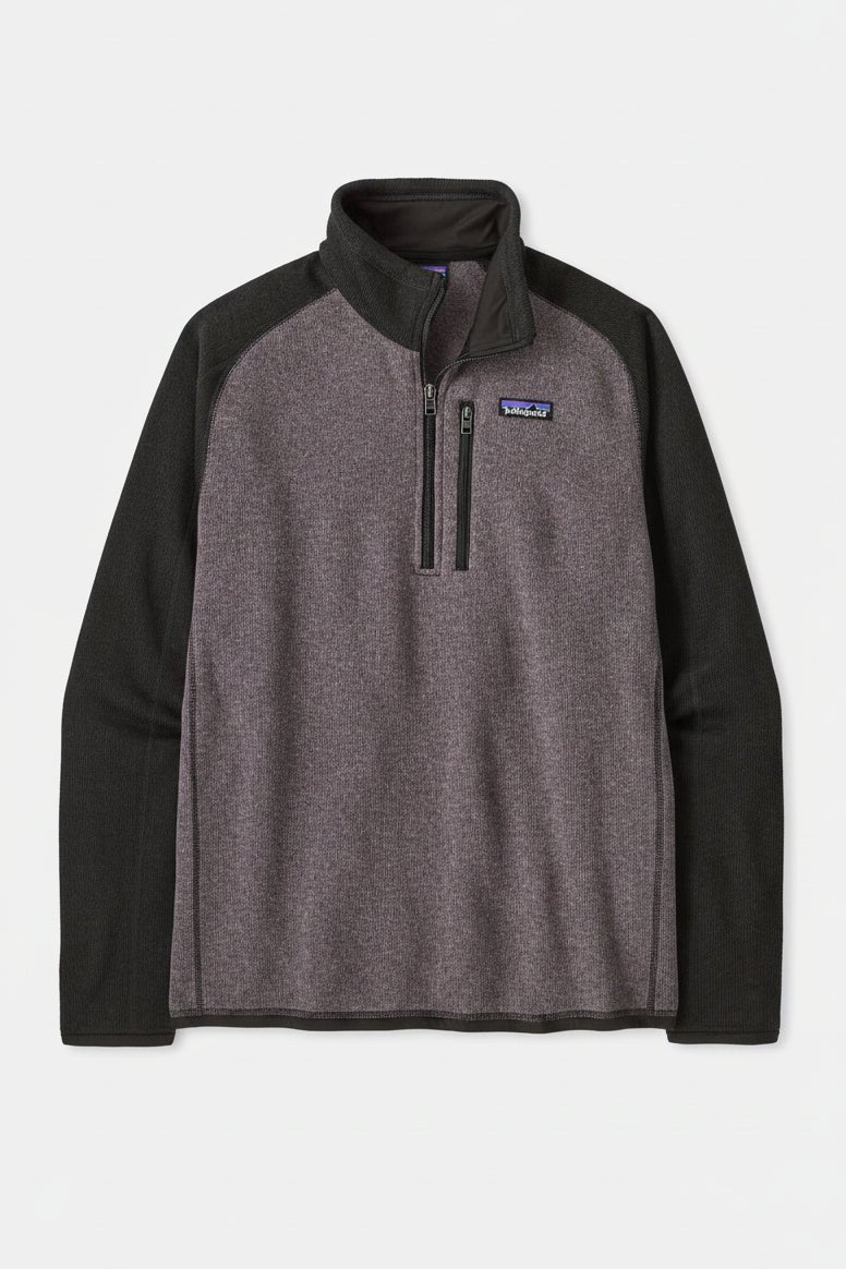 PATAGONIA-Men's Better Sweater 1/4 Zip-May Grey-BACKYARD