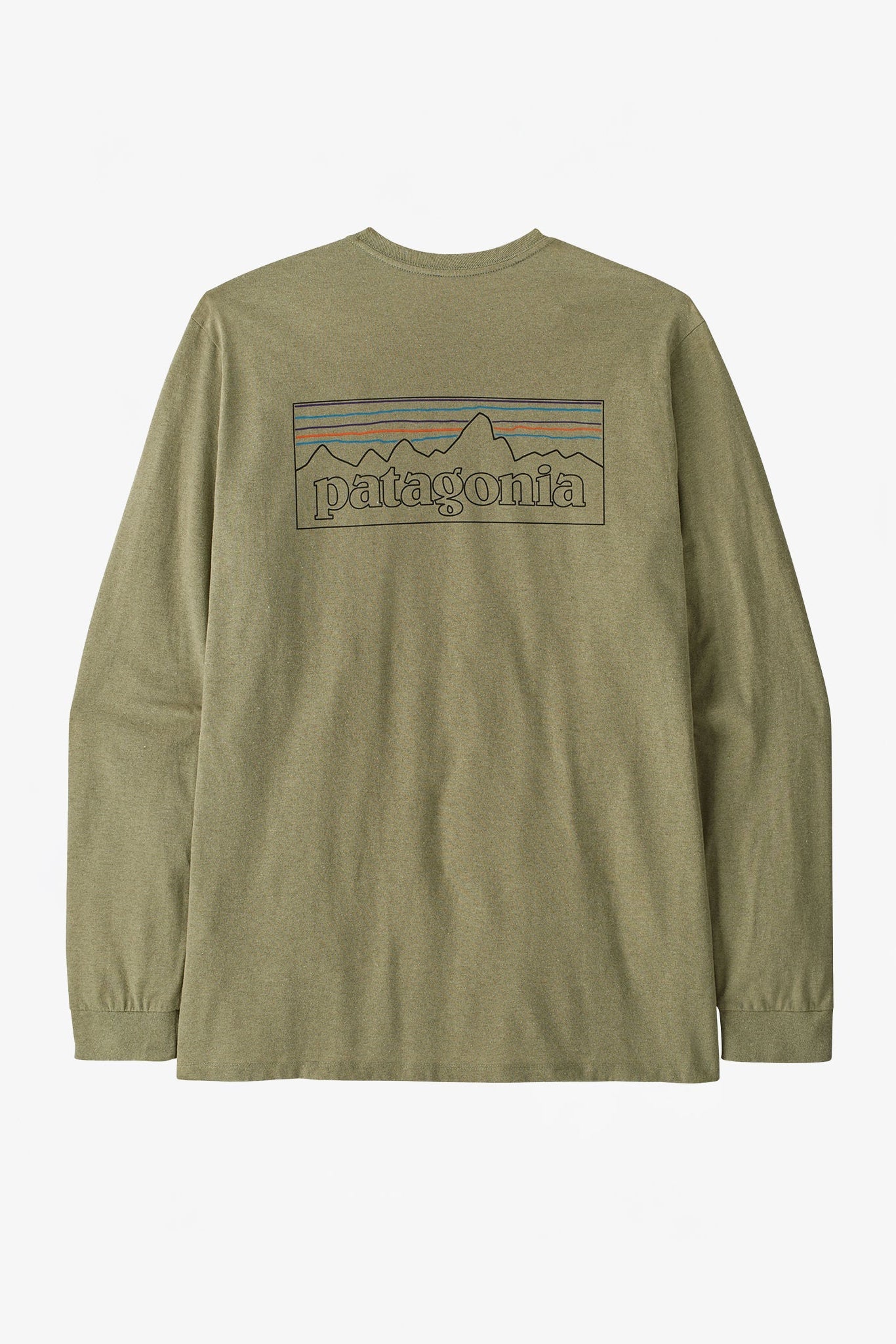 PATAGONIA - Men's Longsleeve P - 6 Logo Responsibili - Tee - P - 6 Outline: Gumtree Green - BACKYARD