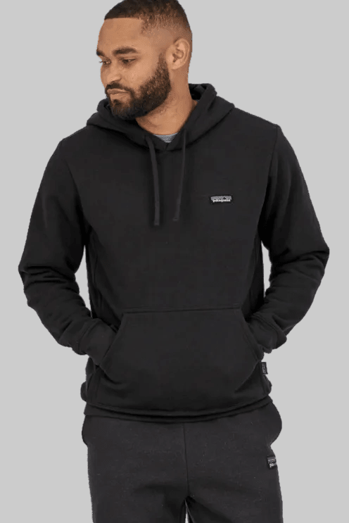 PATAGONIA - Men's P - 6 Label Uprisal Hoody - Black - BACKYARD