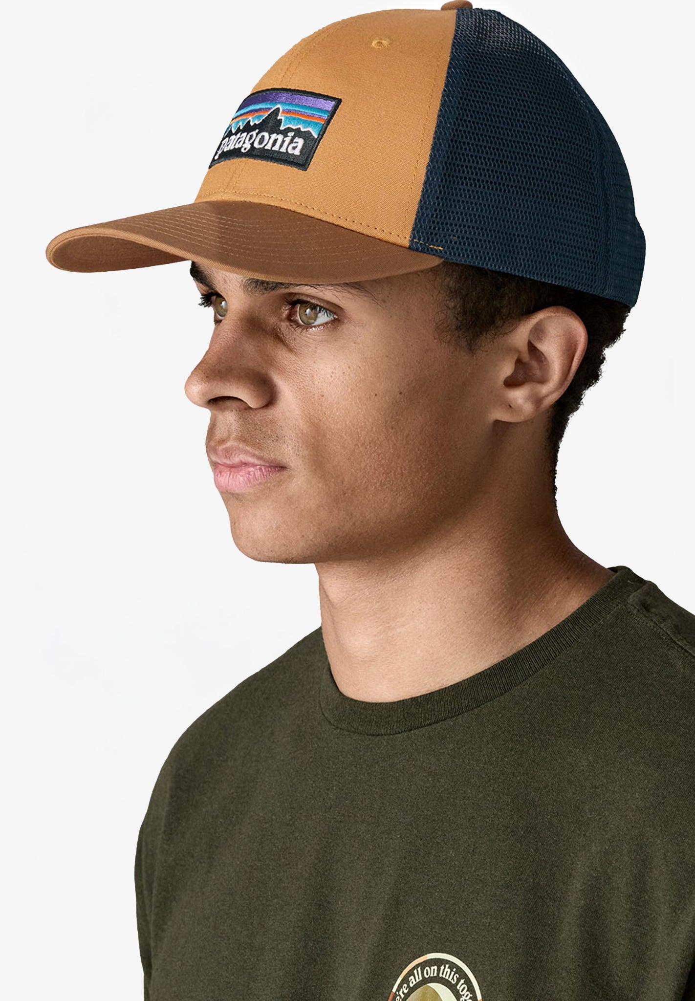 PATAGONIA - P - 6 Logo LoPro Trucker Hat - Talon Gold - BACKYARD
