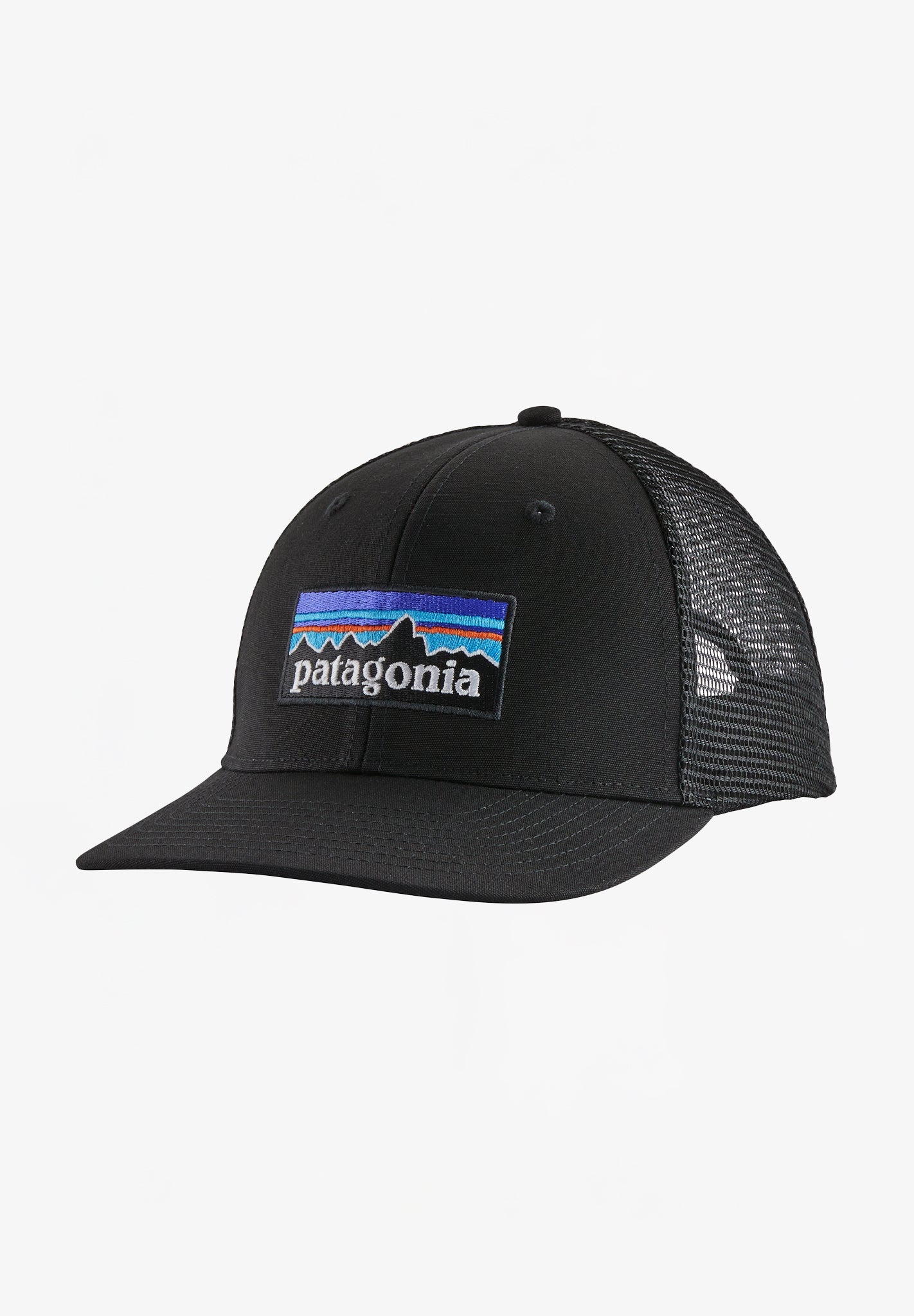 PATAGONIA - P - 6 Logo Trucker Hat - Black - BACKYARD