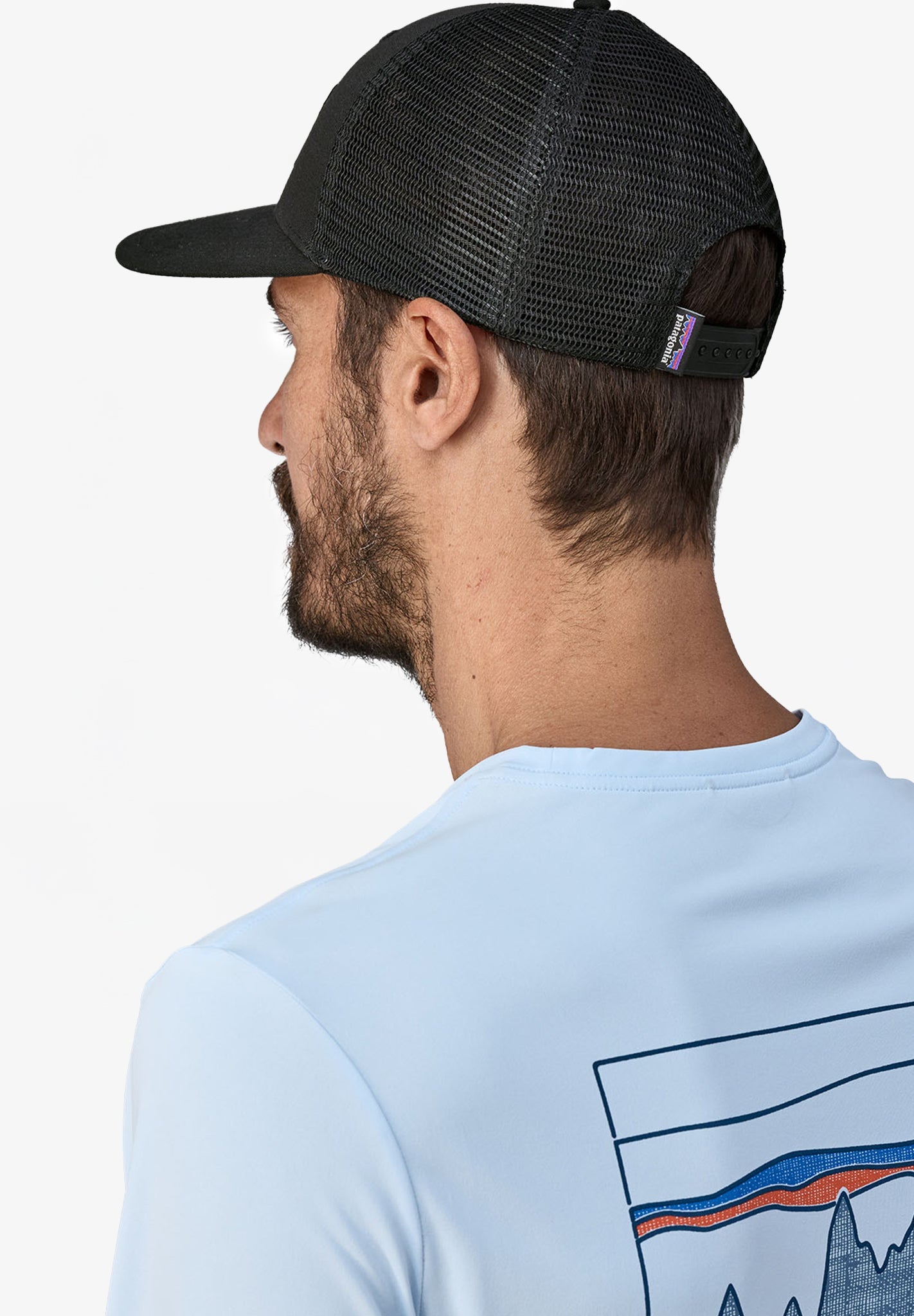 PATAGONIA - P - 6 Logo Trucker Hat - Black - BACKYARD