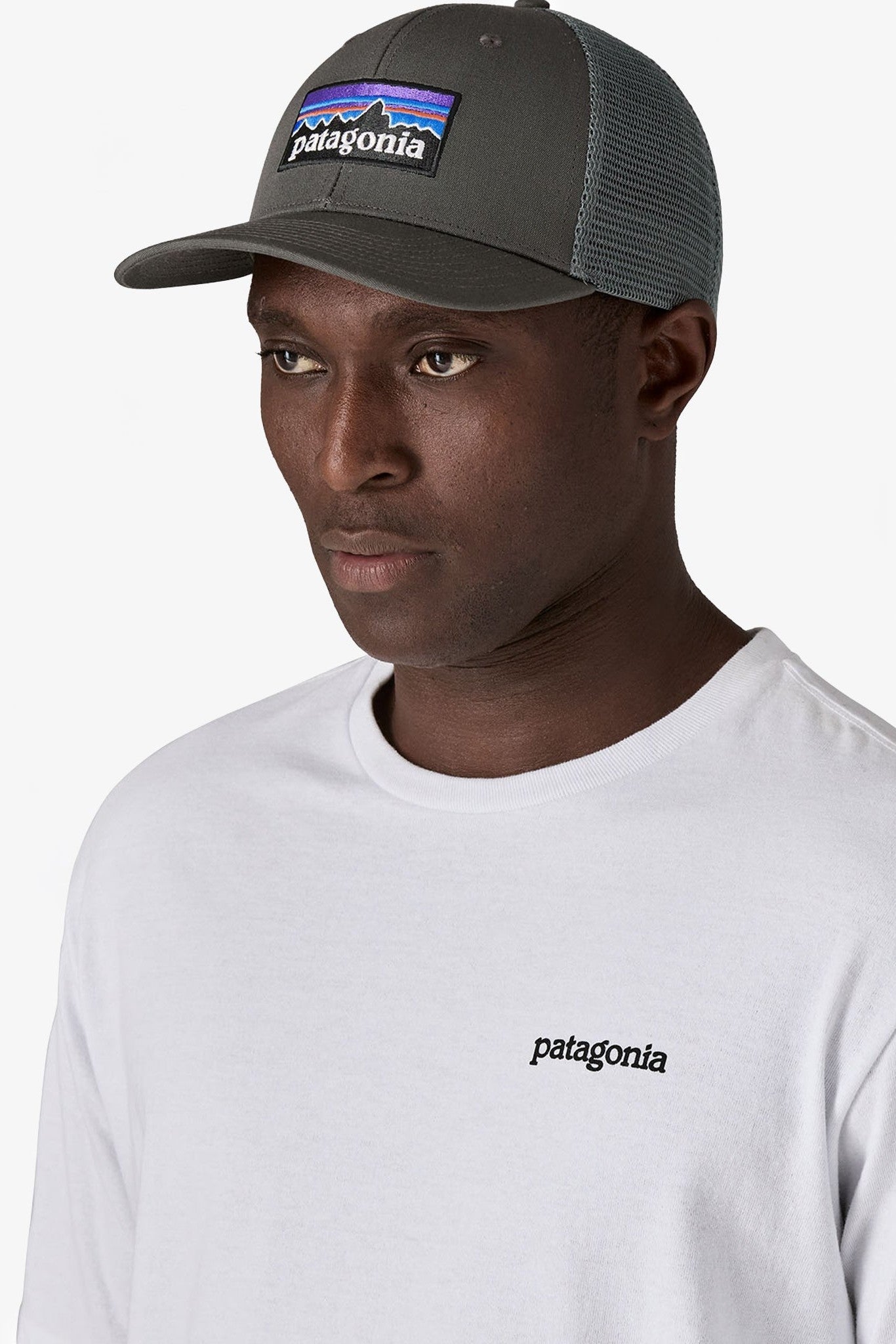 PATAGONIA - P - 6 Logo Trucker Hat - Forge Grey - BACKYARD