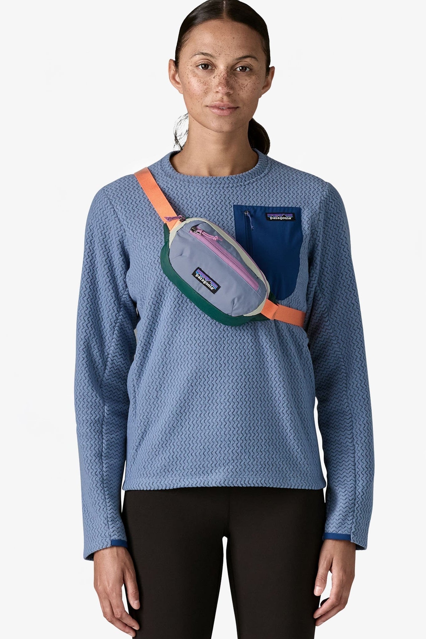 PATAGONIA - Terravia Mini Hip Pack - Patchwork: Barnacle Blue - BACKYARD