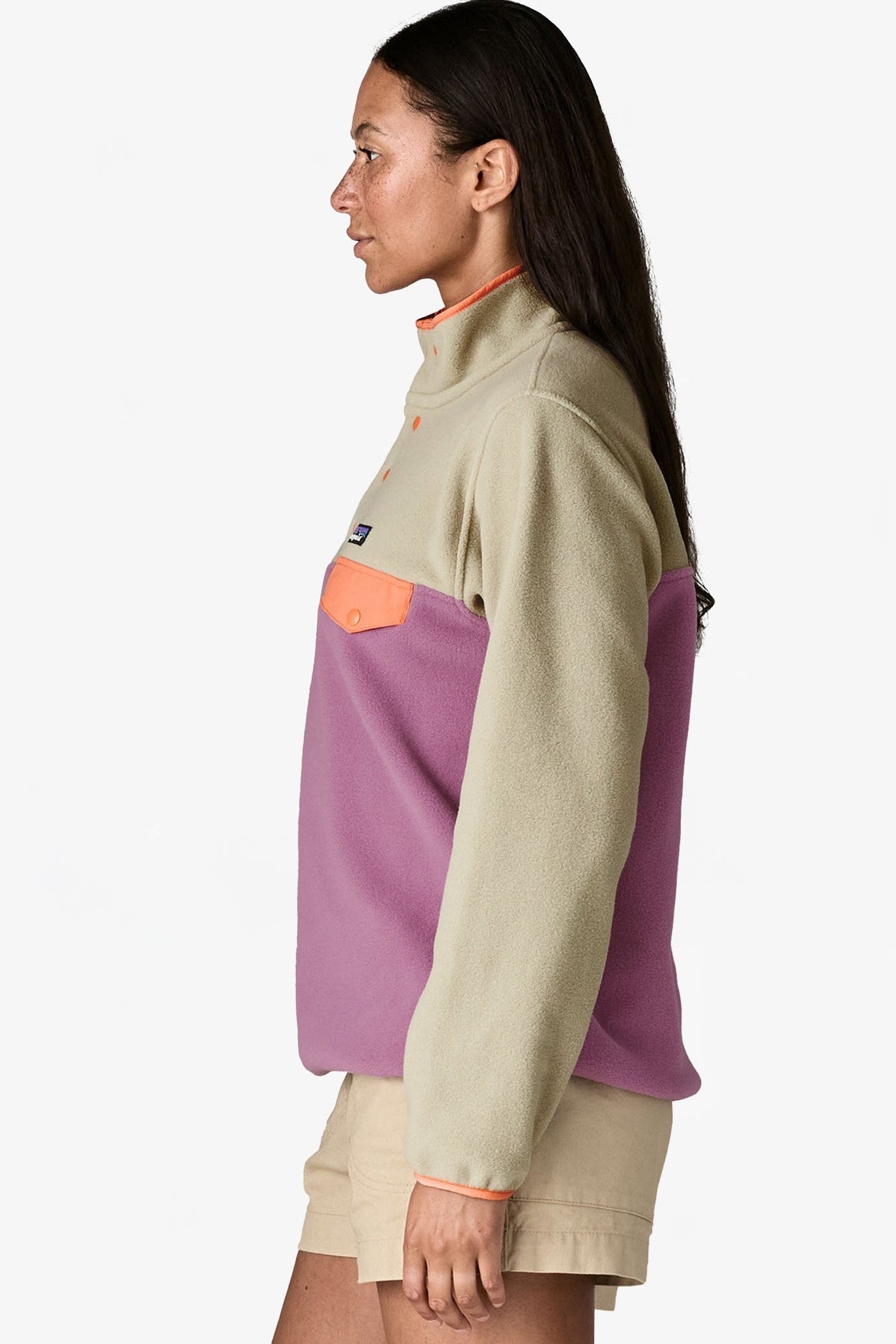 PATAGONIA - Women's Lightweight Synchilla Snap - T Pullover - Light Violet - BACKYARD