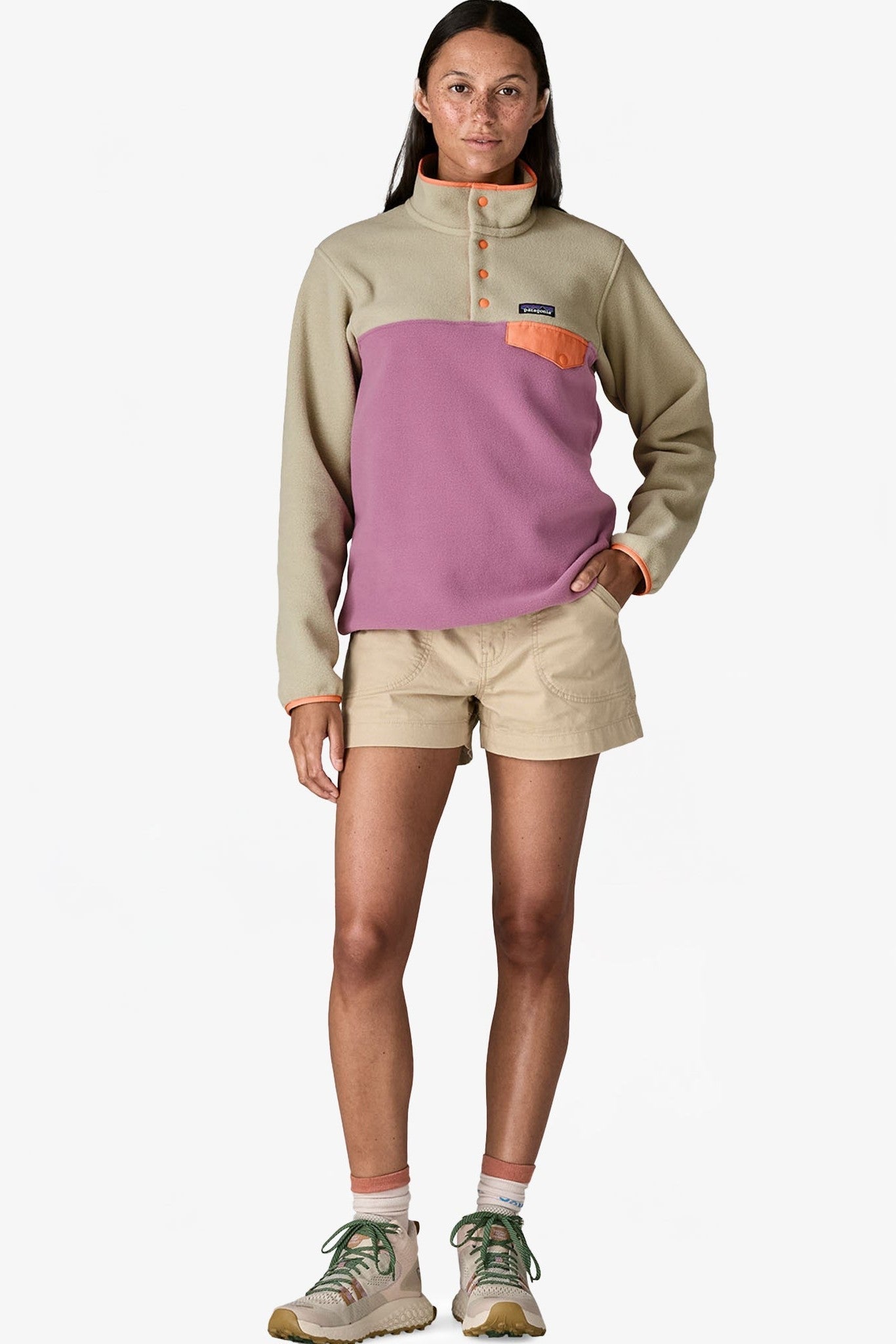 PATAGONIA - Women's Lightweight Synchilla Snap - T Pullover - Light Violet - BACKYARD
