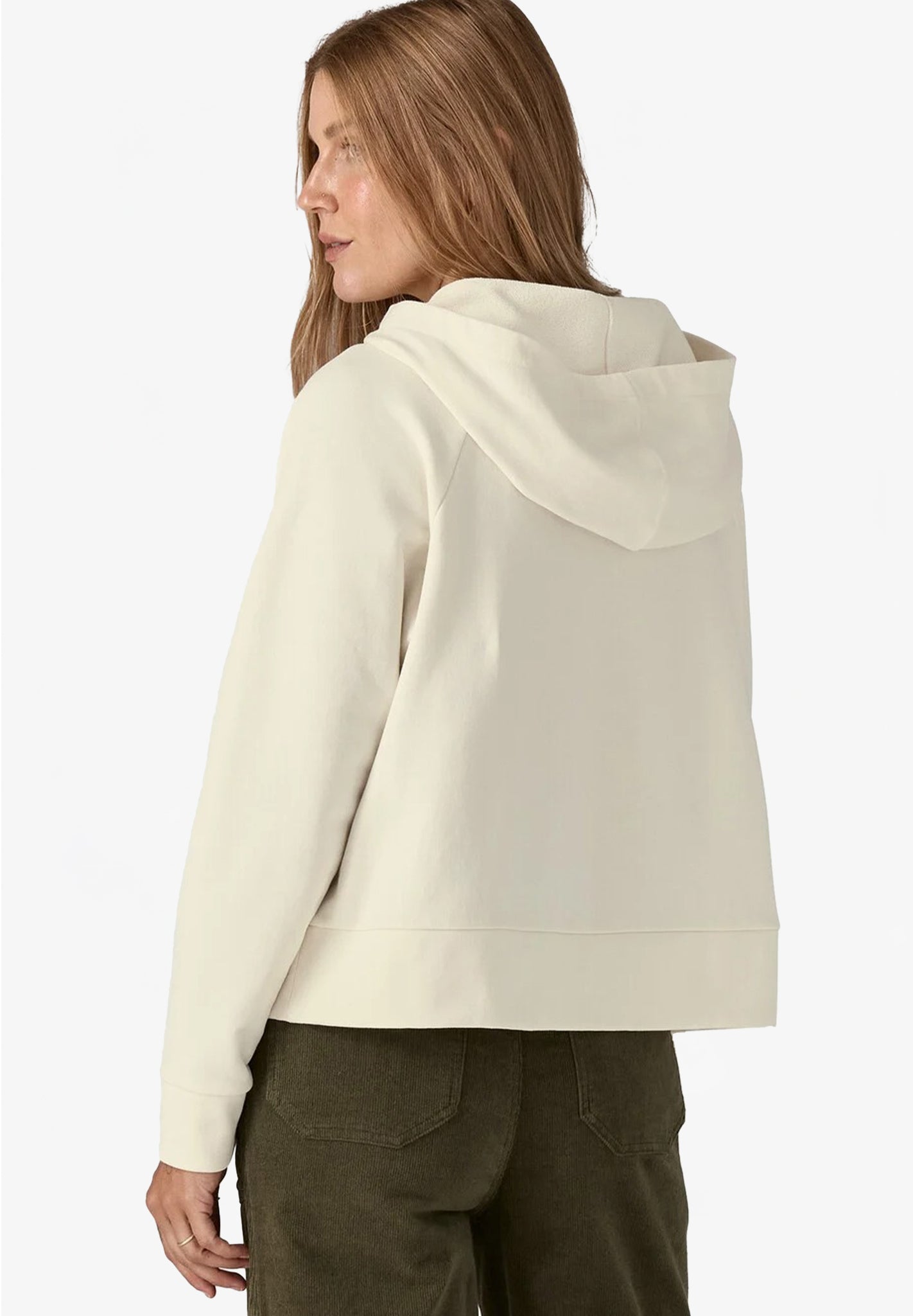PATAGONIA - Women's Regenerative Organic Certified Cotton Essential Hoody - Wool White - BACKYARD