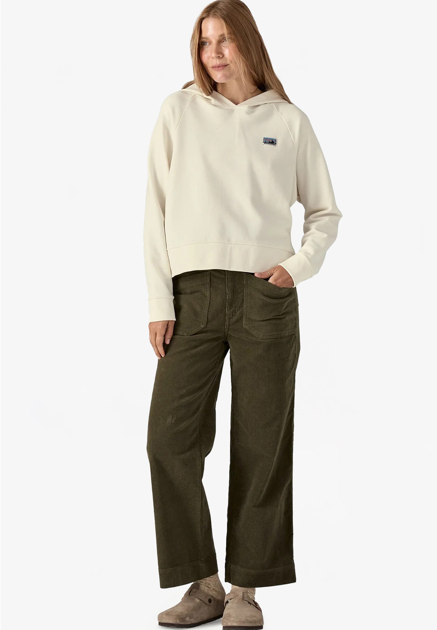 PATAGONIA - Women's Regenerative Organic Certified Cotton Essential Hoody - Wool White - BACKYARD