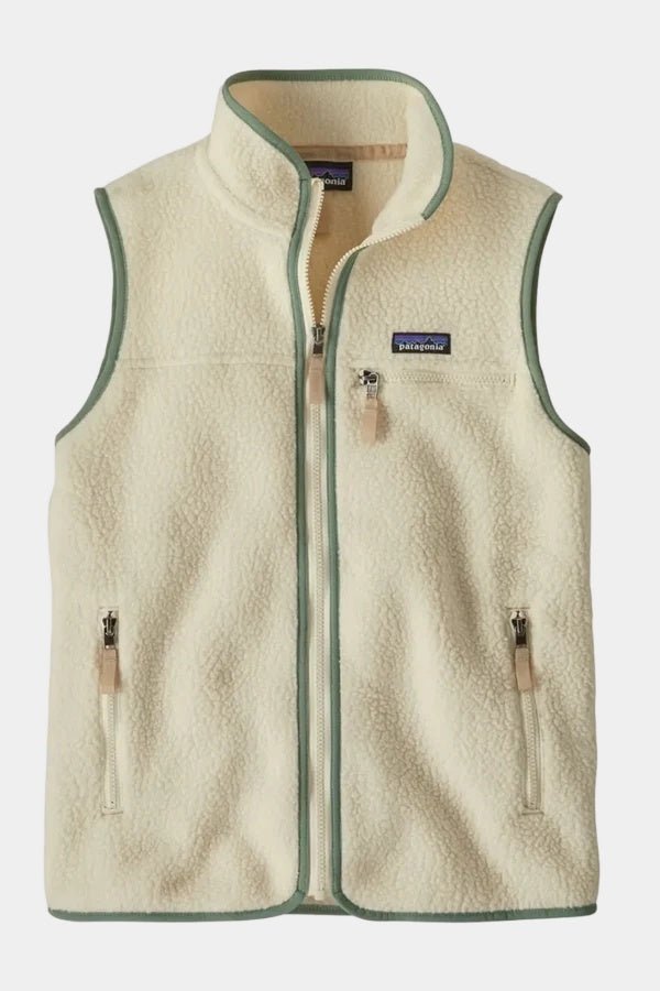 PATAGONIA-Women's Retro Pile Vest-Natural Ellwood Green-BACKYARD