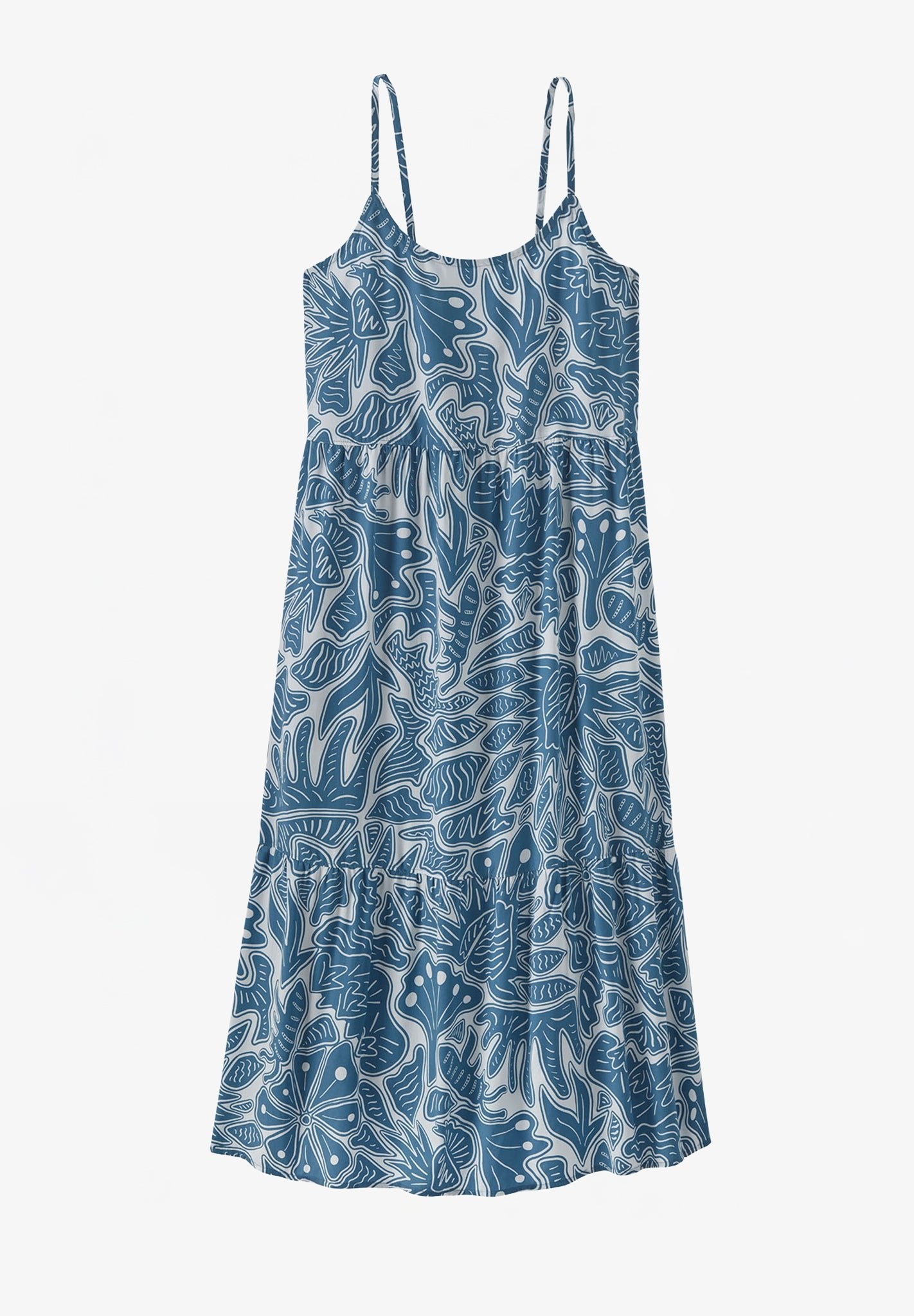 PATAGONIA - Women's Tidal Threads Dress - Bees and Flowers: Still Blue - BACKYARD