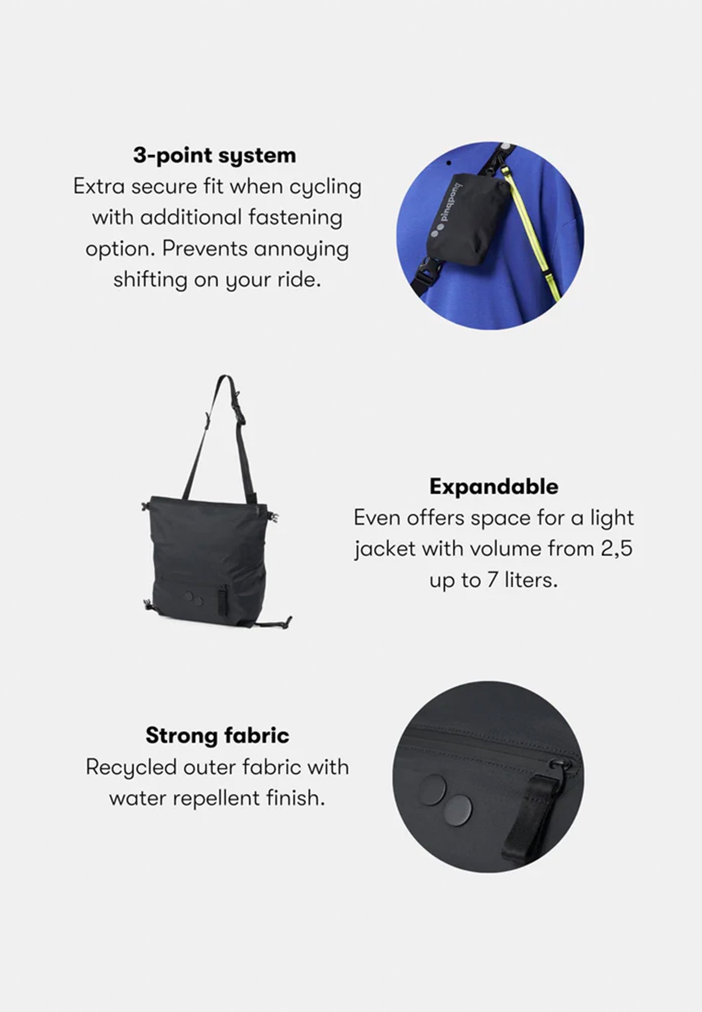 PINQPONQ - Aksel Hipbag - Solid Olive - BACKYARD