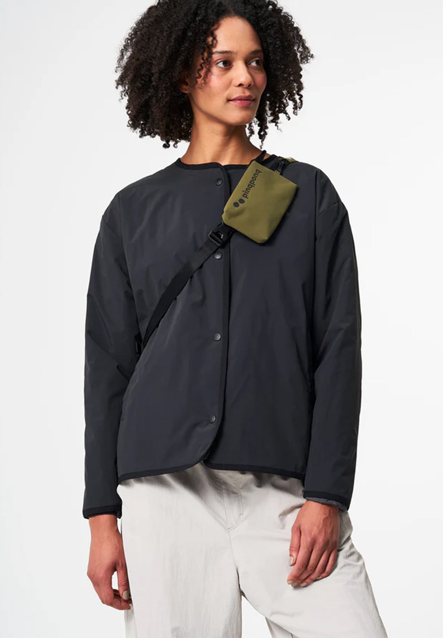 PINQPONQ - Aksel Hipbag - Solid Olive - BACKYARD