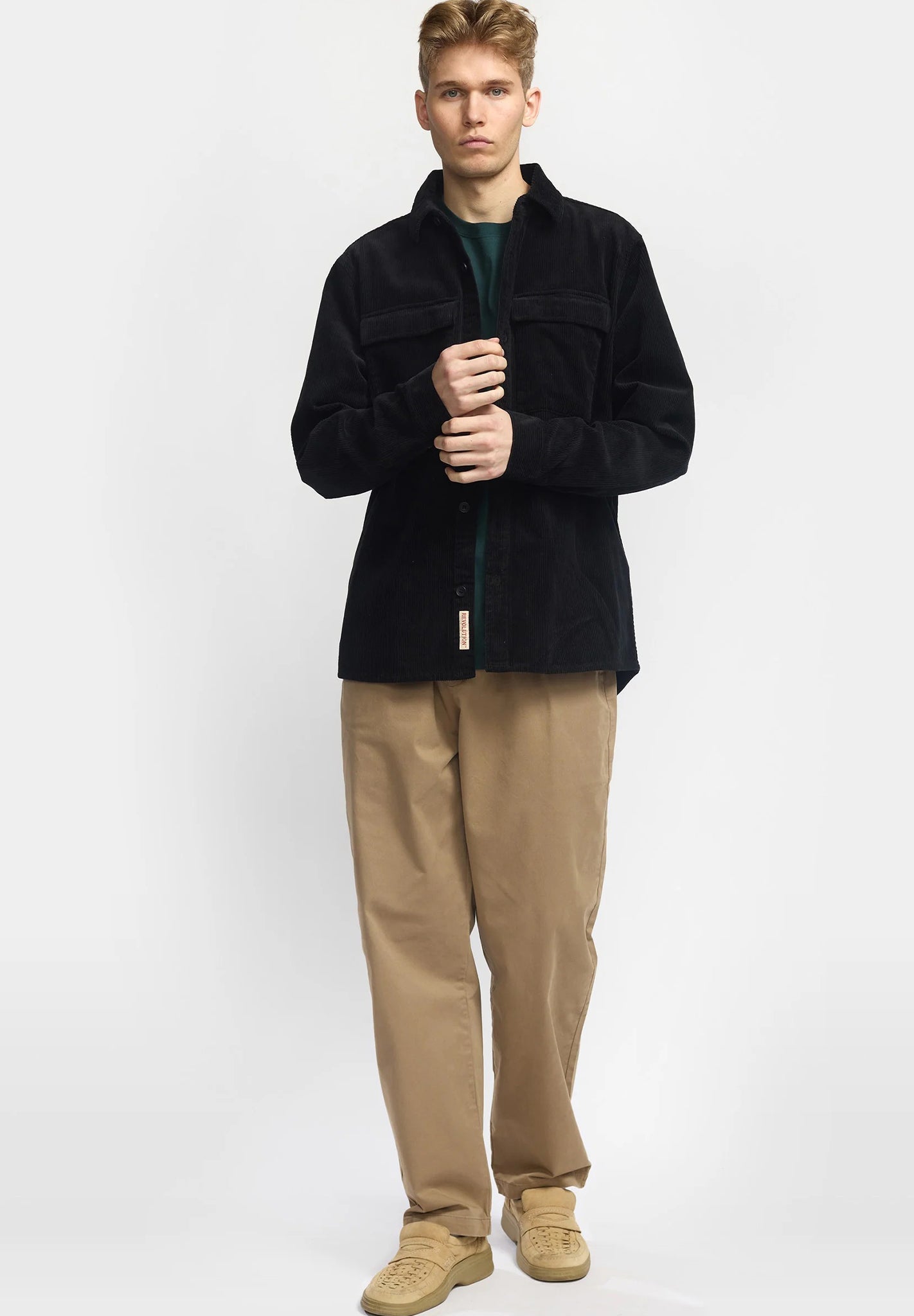 REVOLUTION - 3776 Utility Overshirt - Black - BACKYARD