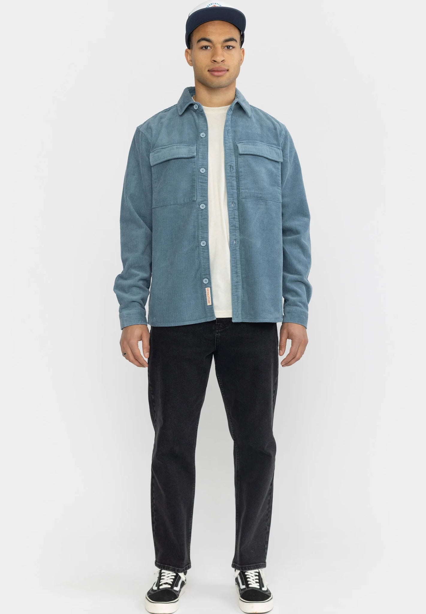 REVOLUTION - 3776 Utility Overshirt - Dustblue - BACKYARD