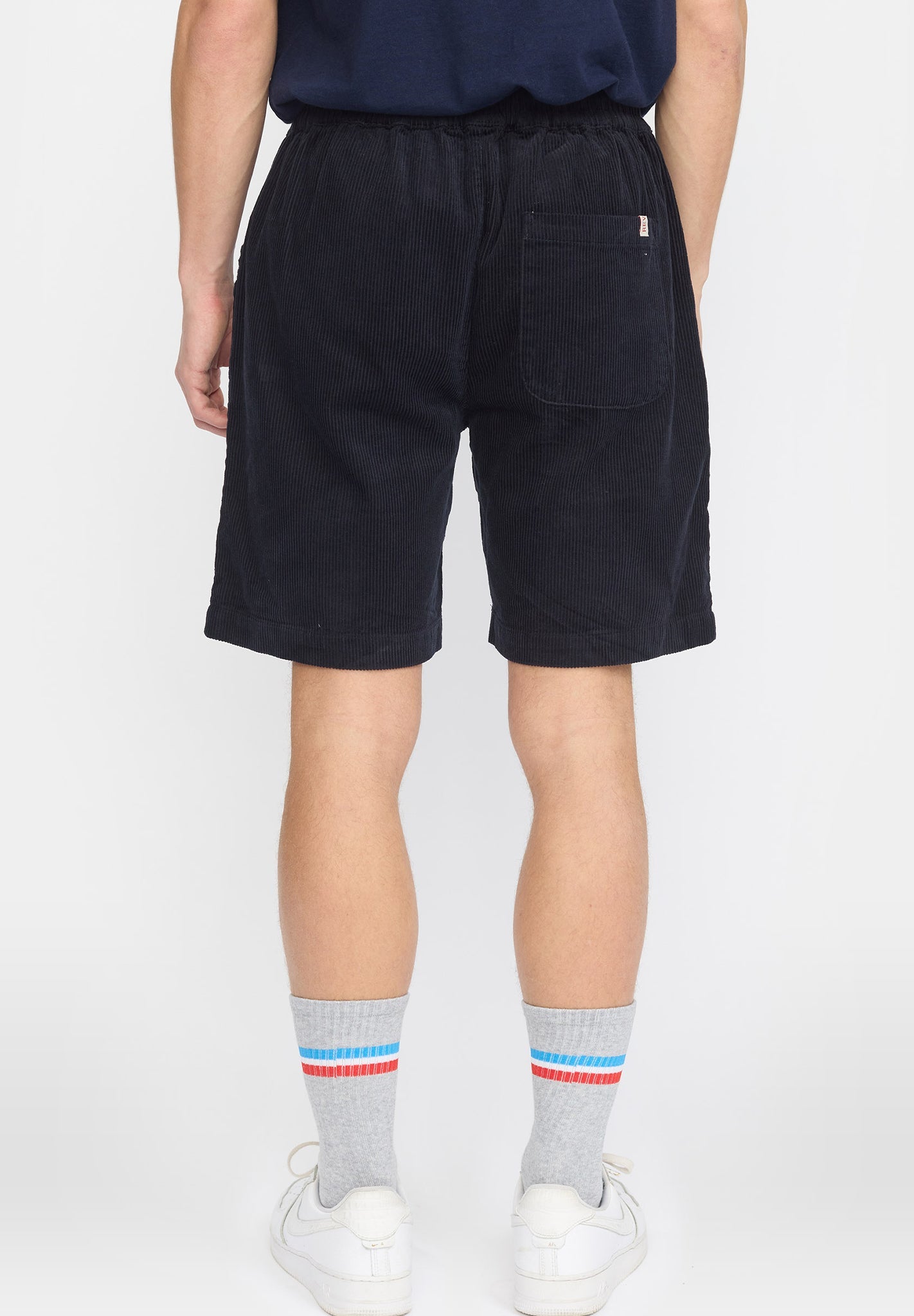 REVOLUTION - 4053 Long Casual Shorts - Navy - BACKYARD