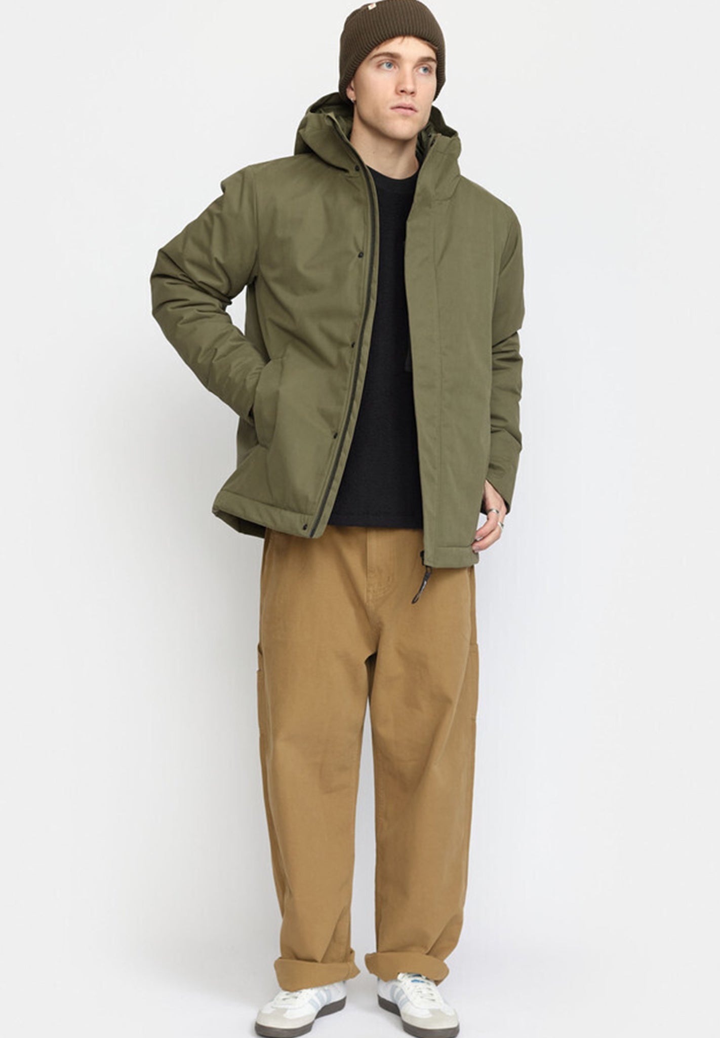 REVOLUTION - 7851 Padded City Jacket - Army - BACKYARD