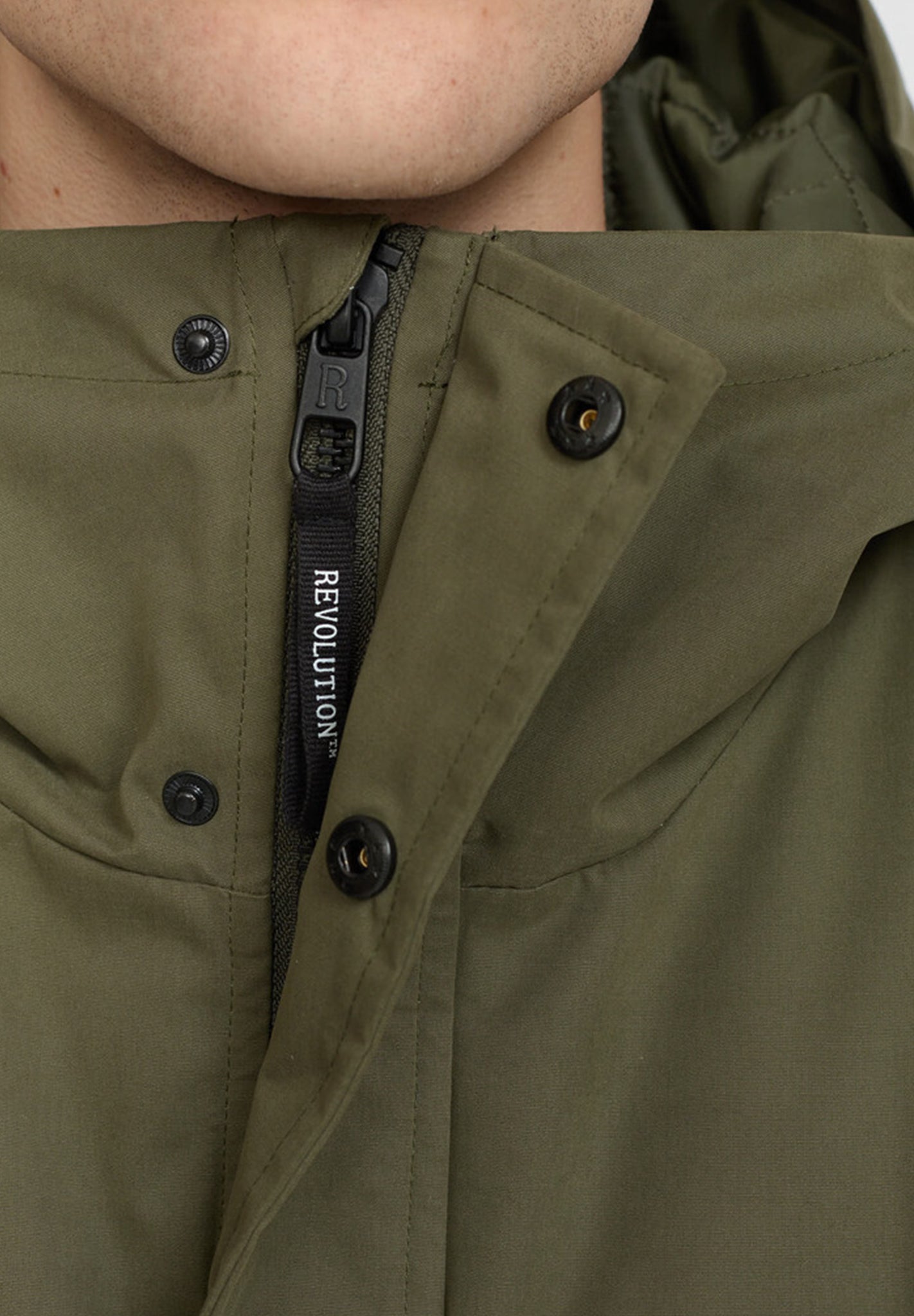 REVOLUTION - 7851 Padded City Jacket - Army - BACKYARD