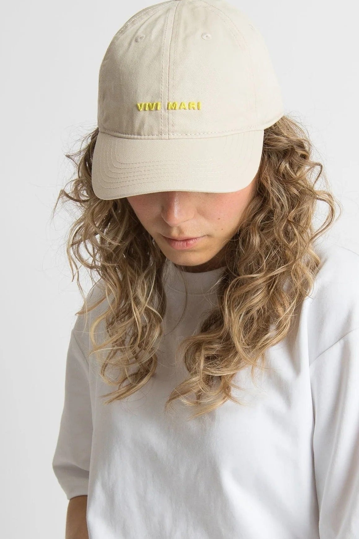 VIVI MARI-Cap Solid-Sand Yellow-BACKYARD