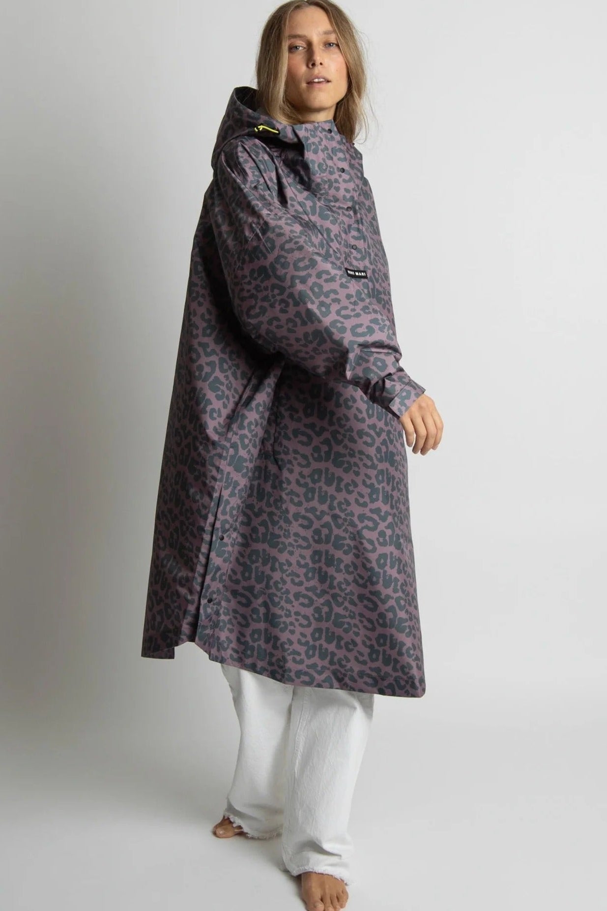 VIVI MARI-Raincoat Leo Splashes-Dark Grey Ash Plum-BACKYARD