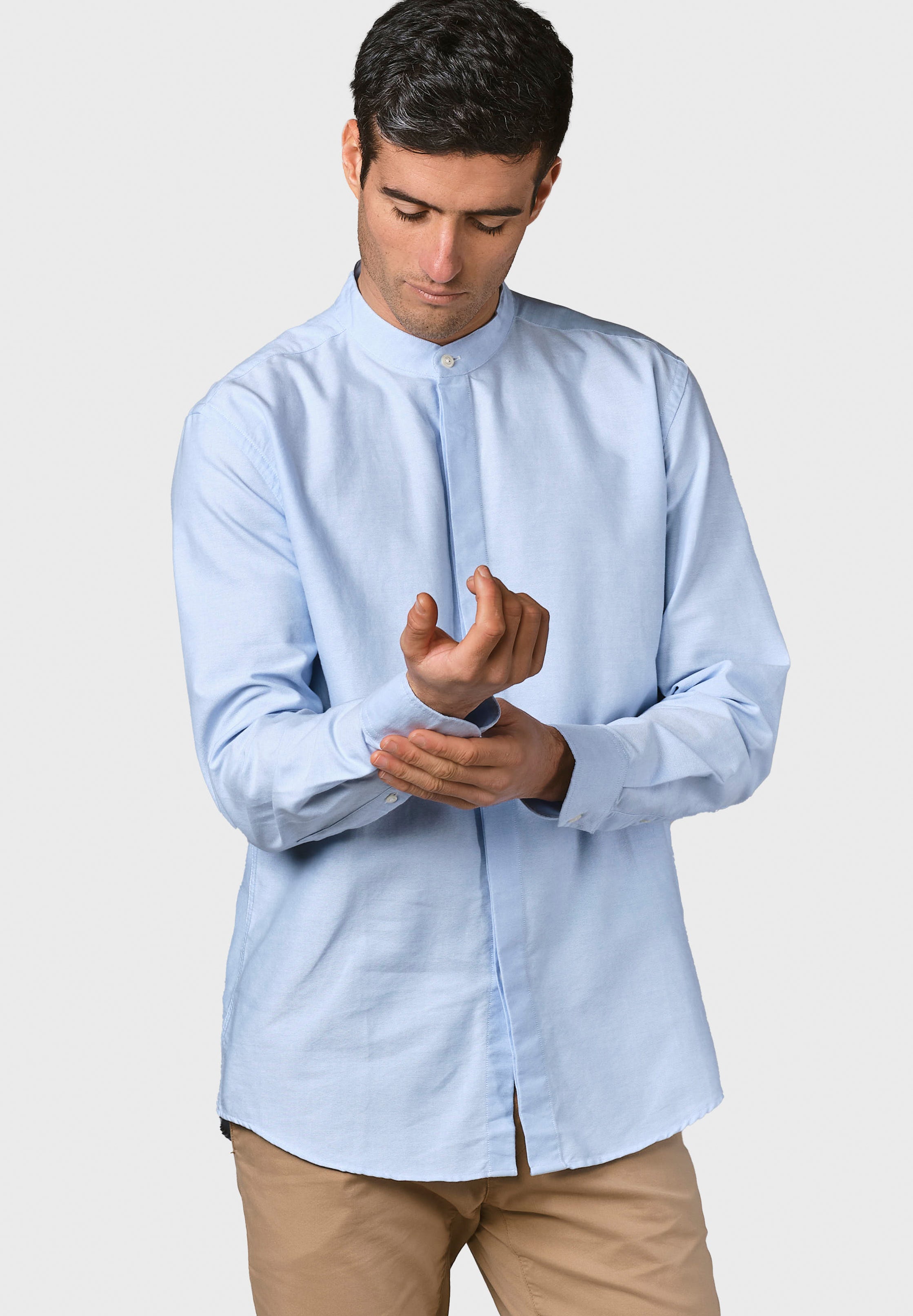 KLITMOLLER COLLECTIVE - Simon Shirt - Blue Melange - BACKYARD