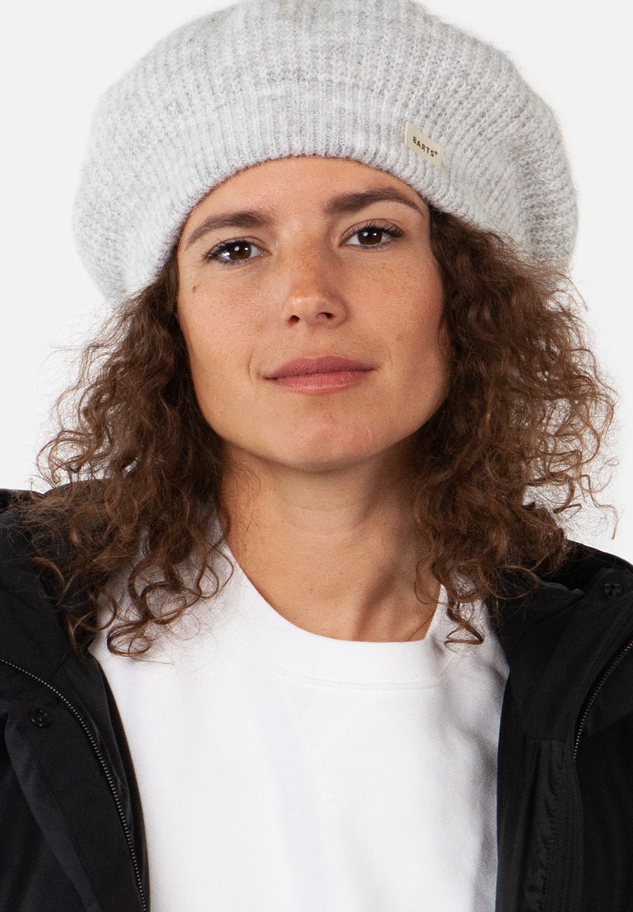 BARTS - Inaru Beret - Heather Grey - BACKYARD