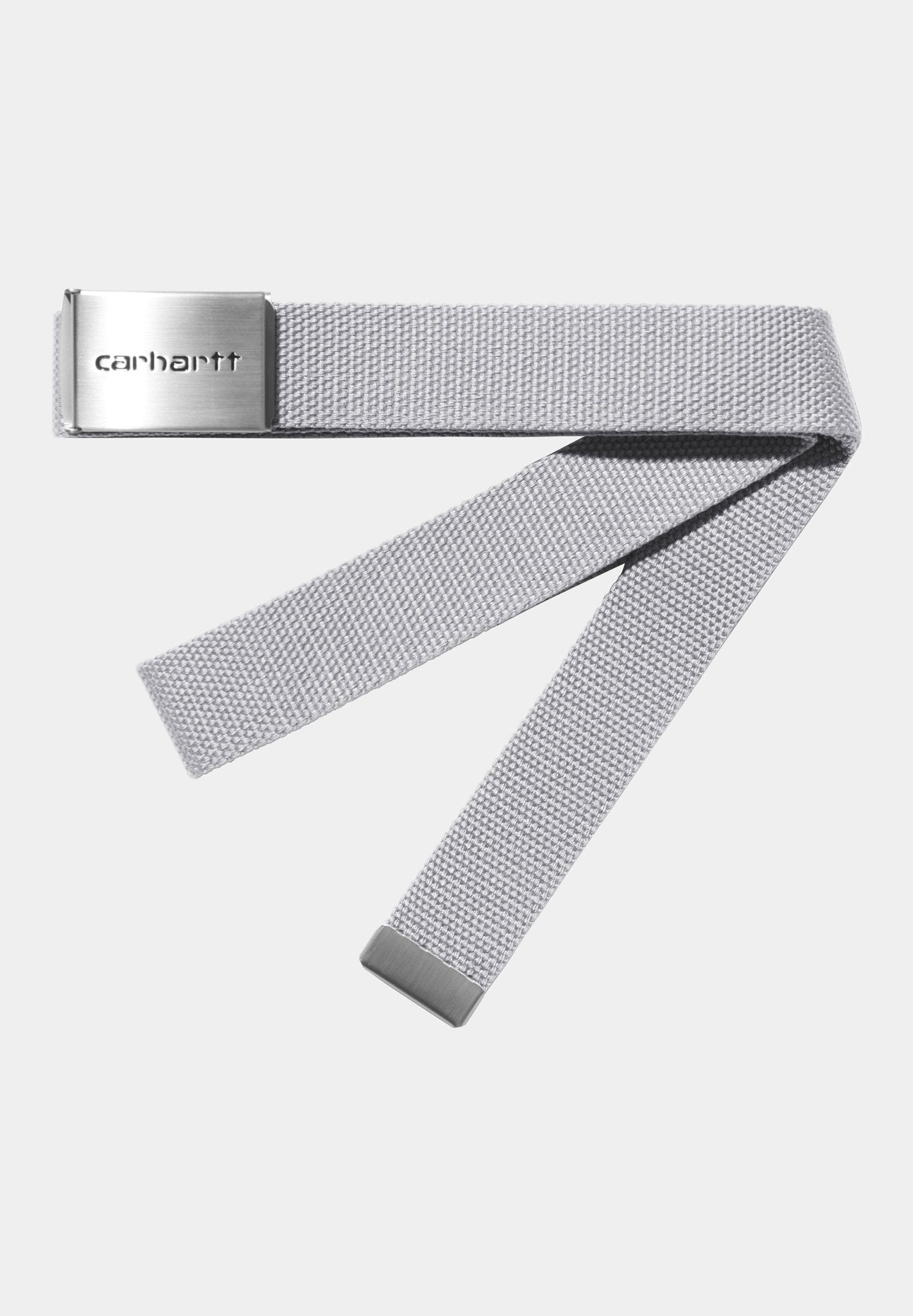 CARHARTT WIP - Clip Belt Chrome - Sonic Silver - BACKYARD