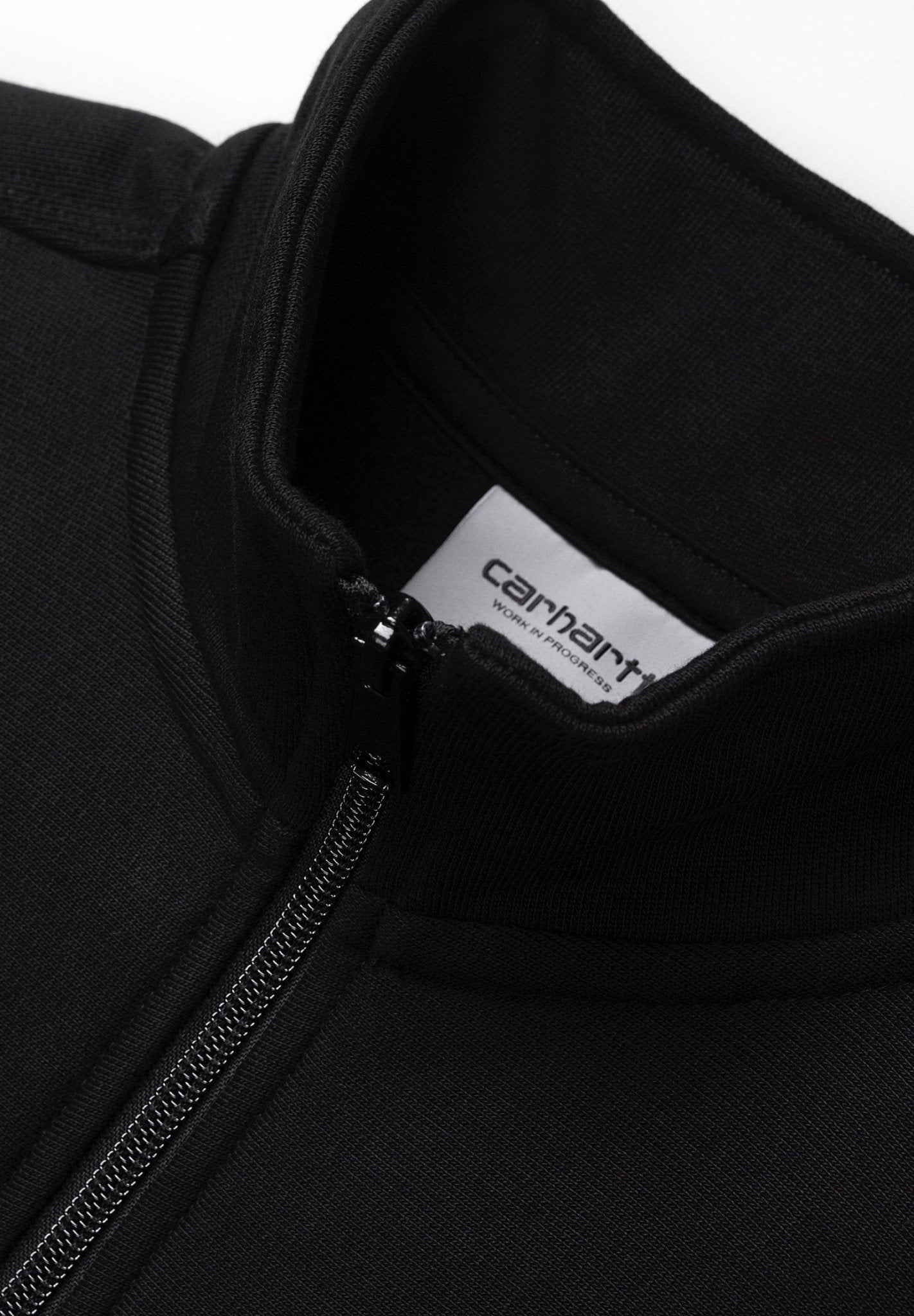 CARHARTT WIP - Half Zip American Script Sweat - Black - BACKYARD
