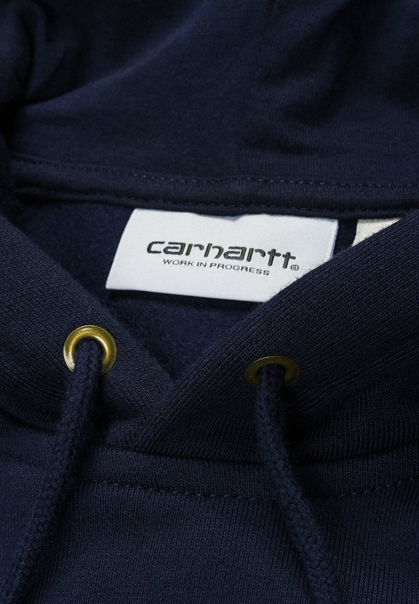 CARHARTT WIP - Hooded Chase Sweat - Dark Navy Gold - BACKYARD