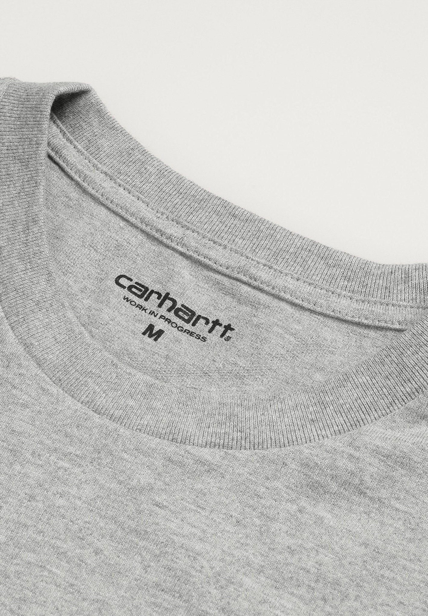 CARHARTT WIP - L/S Chase T-Shirt - Grey Heather Gold - BACKYARD