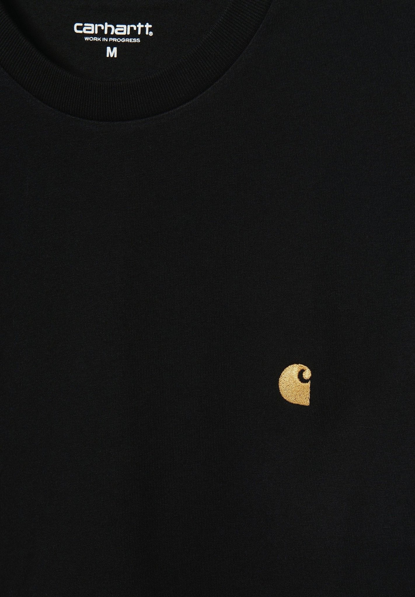 CARHARTT WIP - L/S Chase T-Shirt - Black Gold - BACKYARD