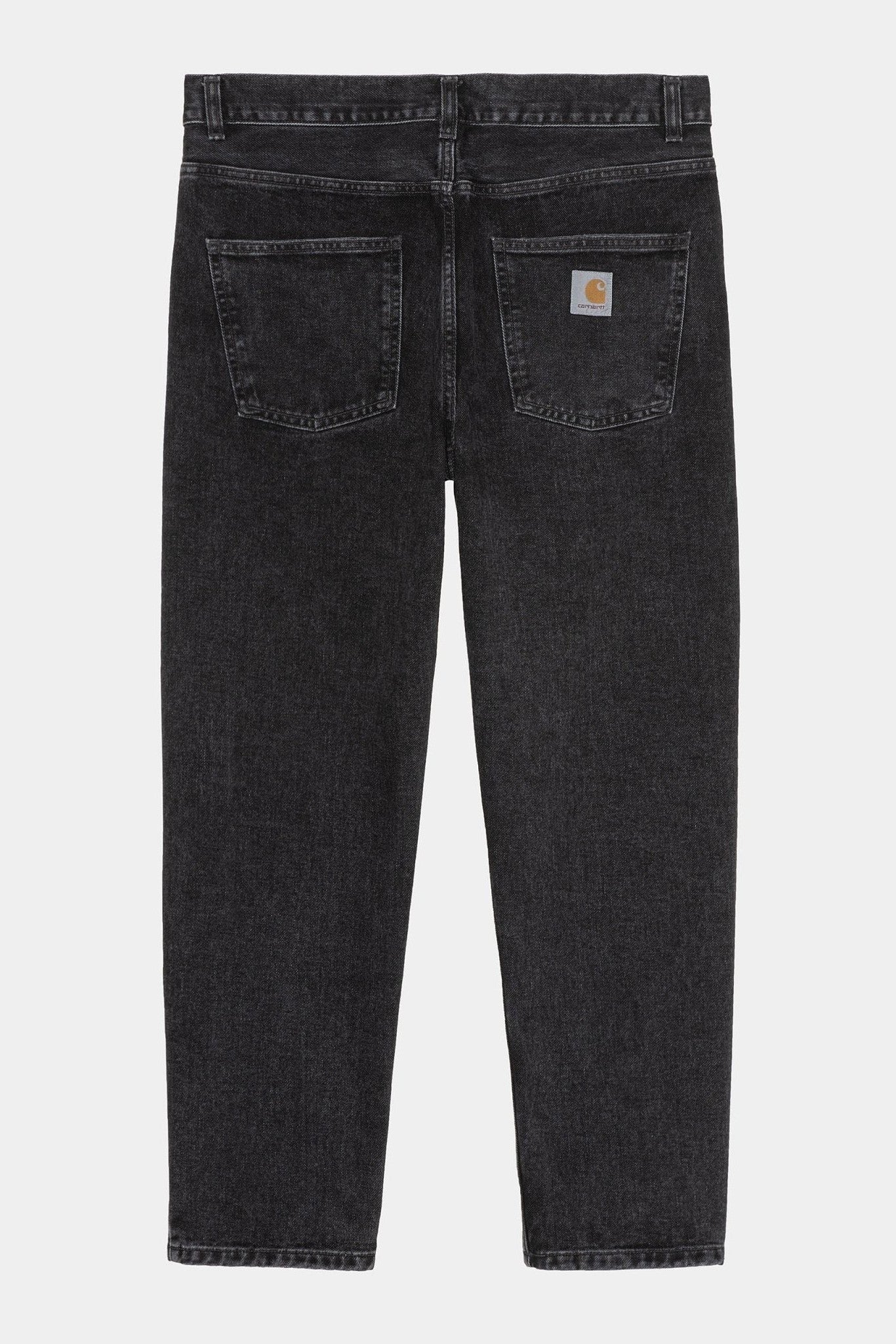 CARHARTT WIP - Newel Pant - Black Stone Washed - BACKYARD