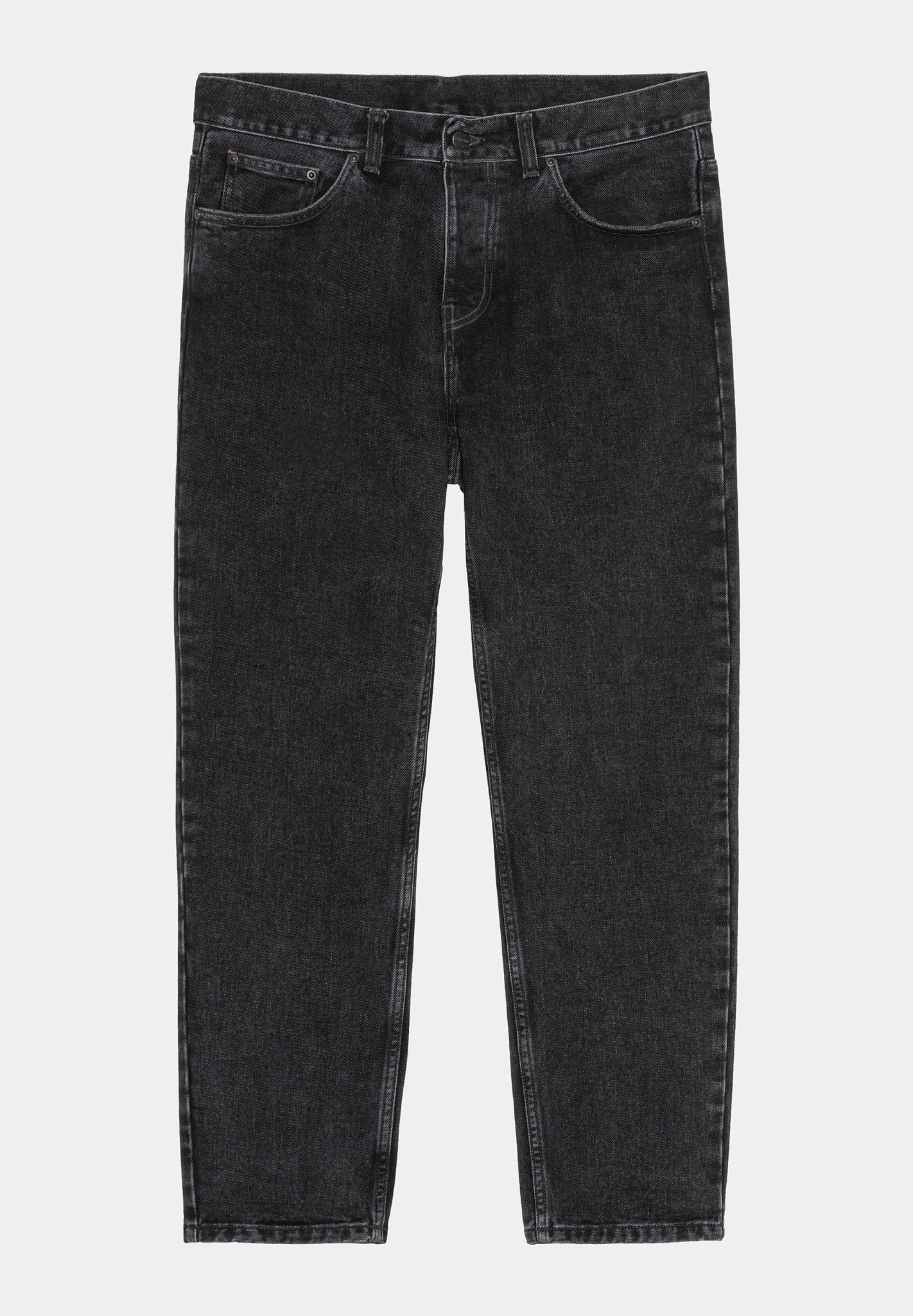 CARHARTT WIP - Newel Pant - Black Stone Washed - BACKYARD