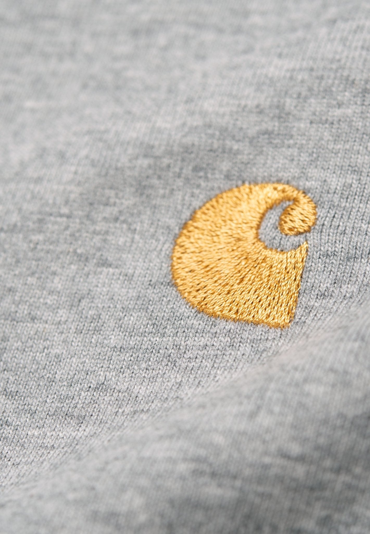 CARHARTT WIP - S/S Chase T-Shirt - Grey Heather Gold - BACKYARD