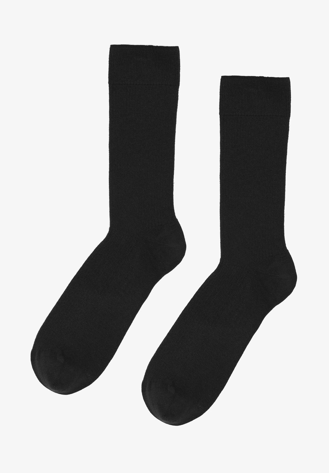 COLORFUL STANDARD - Classic Organic Sock - Deep Black - BACKYARD