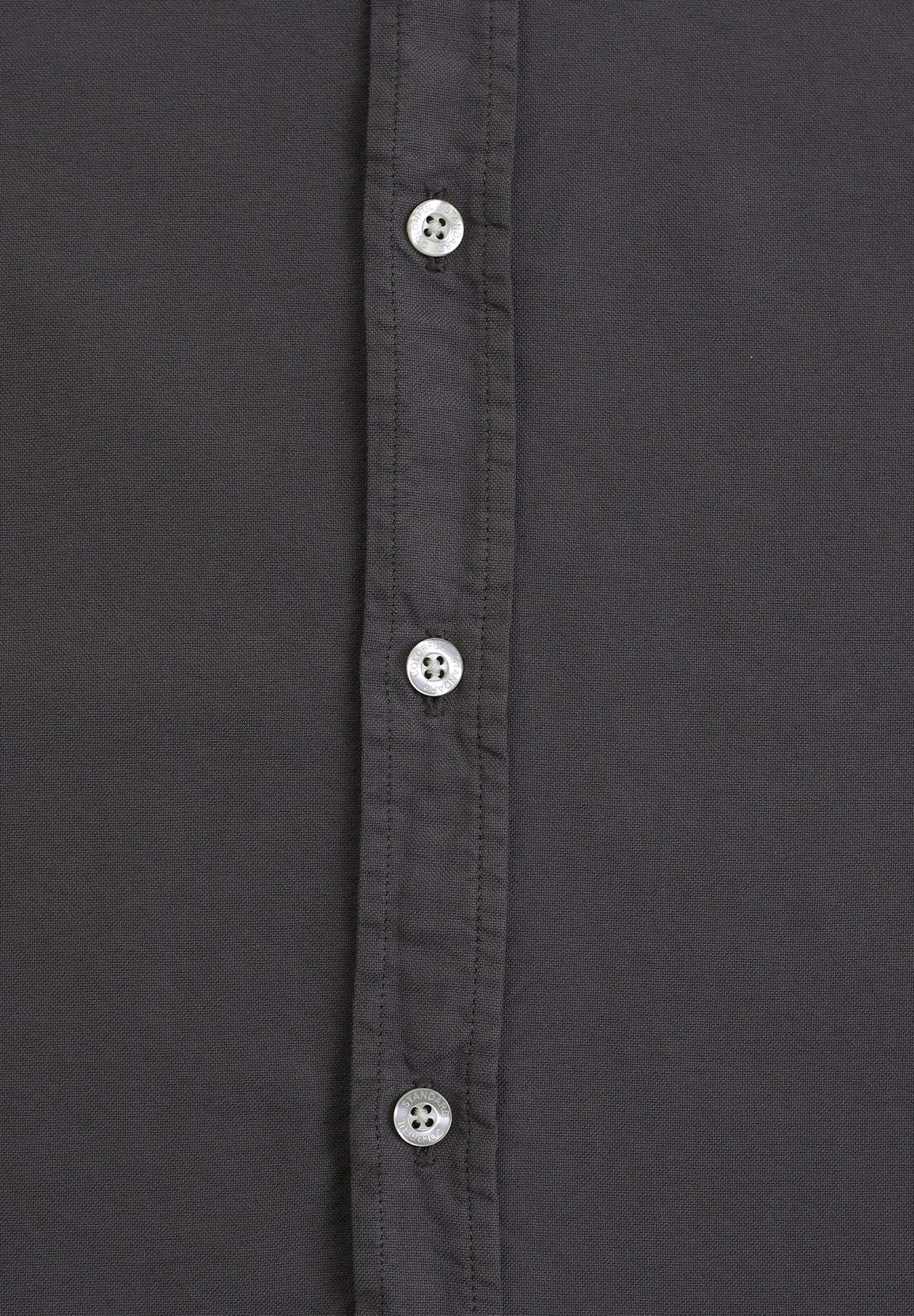 COLORFUL STANDARD - Organic Button Down Shirt - Lava Grey - BACKYARD