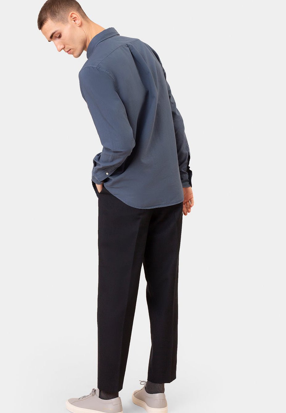 COLORFUL STANDARD - Organic Button Down Shirt - Hunter Green - BACKYARD