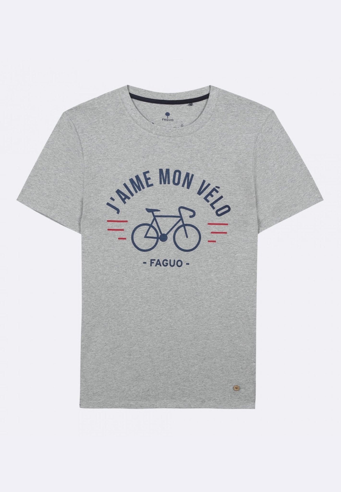 FAGUO - Arcy T-Shirt Cotton - Grey - BACKYARD