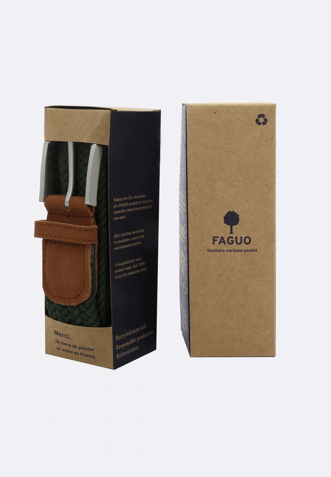 FAGUO - Belt Syn Woven - Khaki - BACKYARD