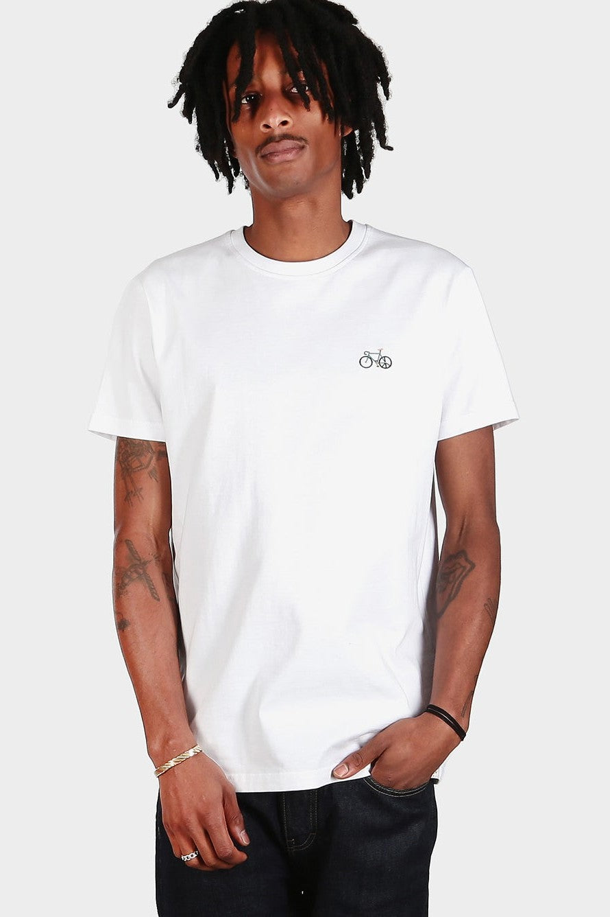 IRIEDAILY - Peaceride Emb Tee - White - BACKYARD