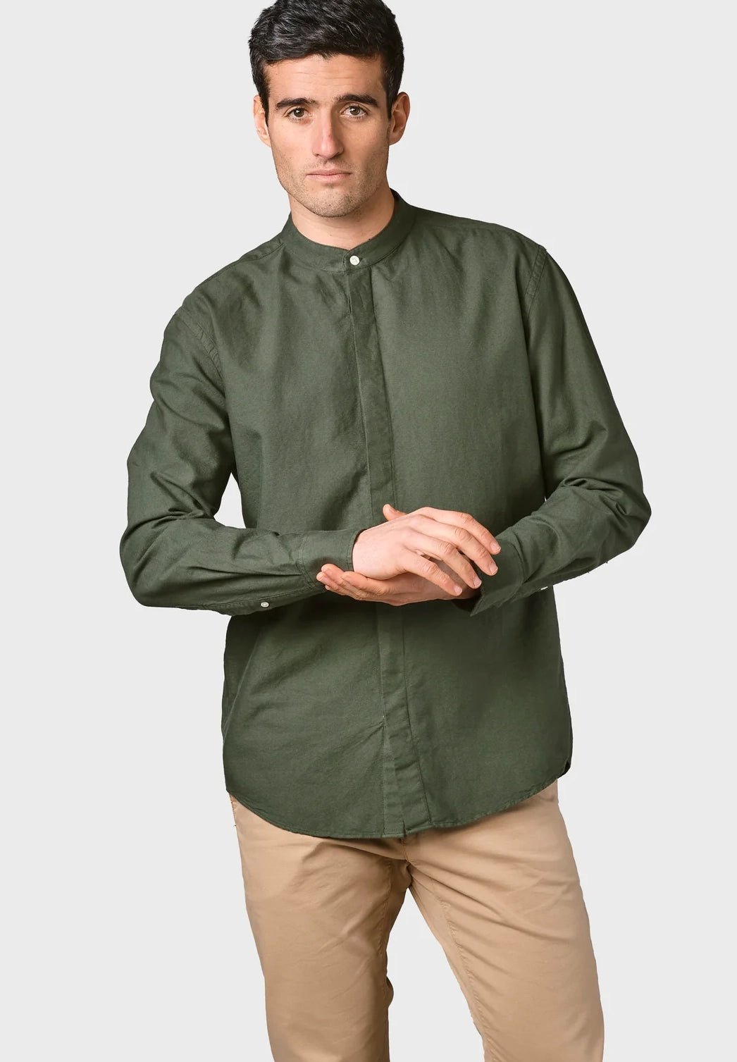 KLITMOLLER COLLECTIVE - Simon Shirt - Olive - BACKYARD