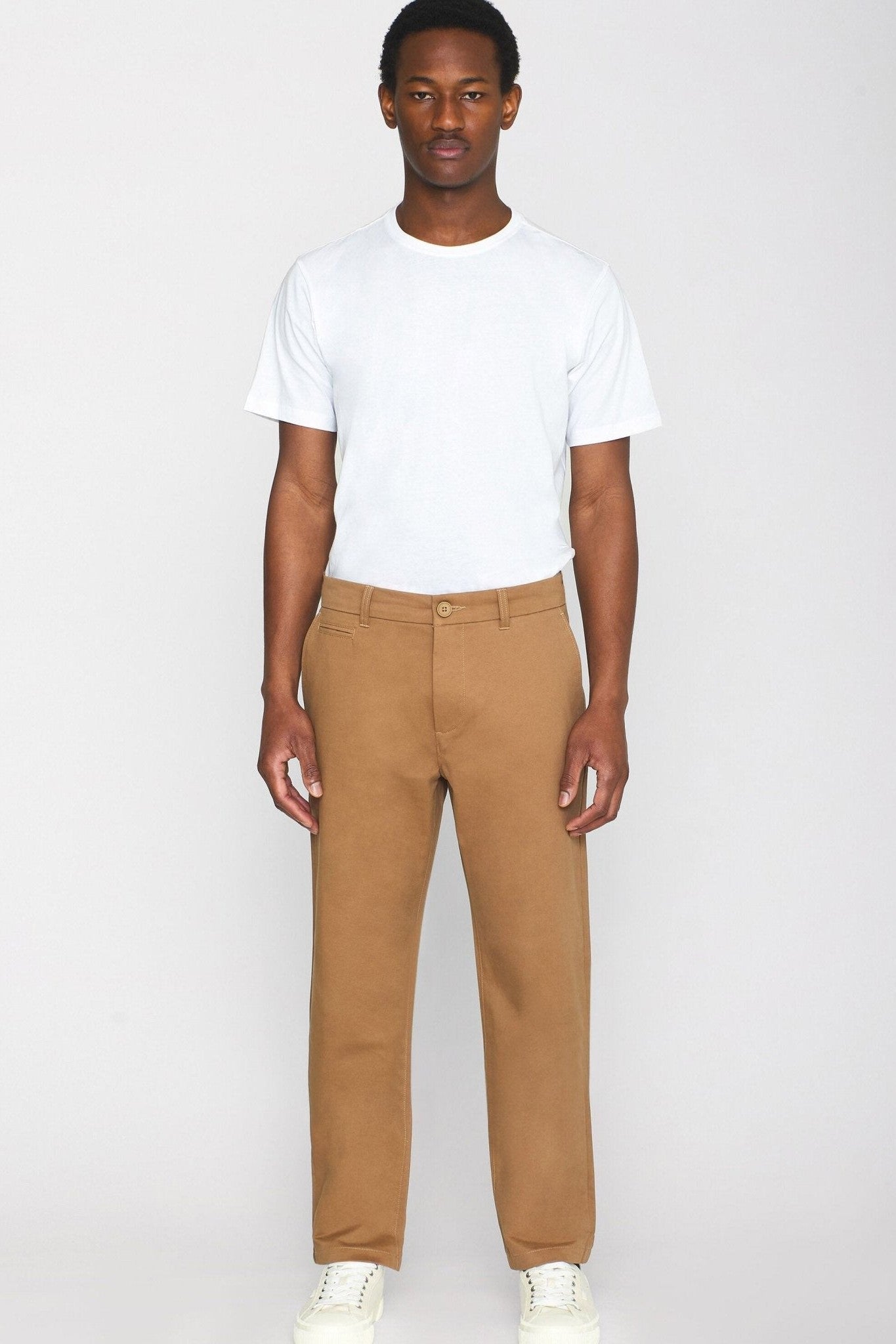 KNOWLEDGE COTTON - Chuck Regular Chino Twill Pants - Tuffet - BACKYARD