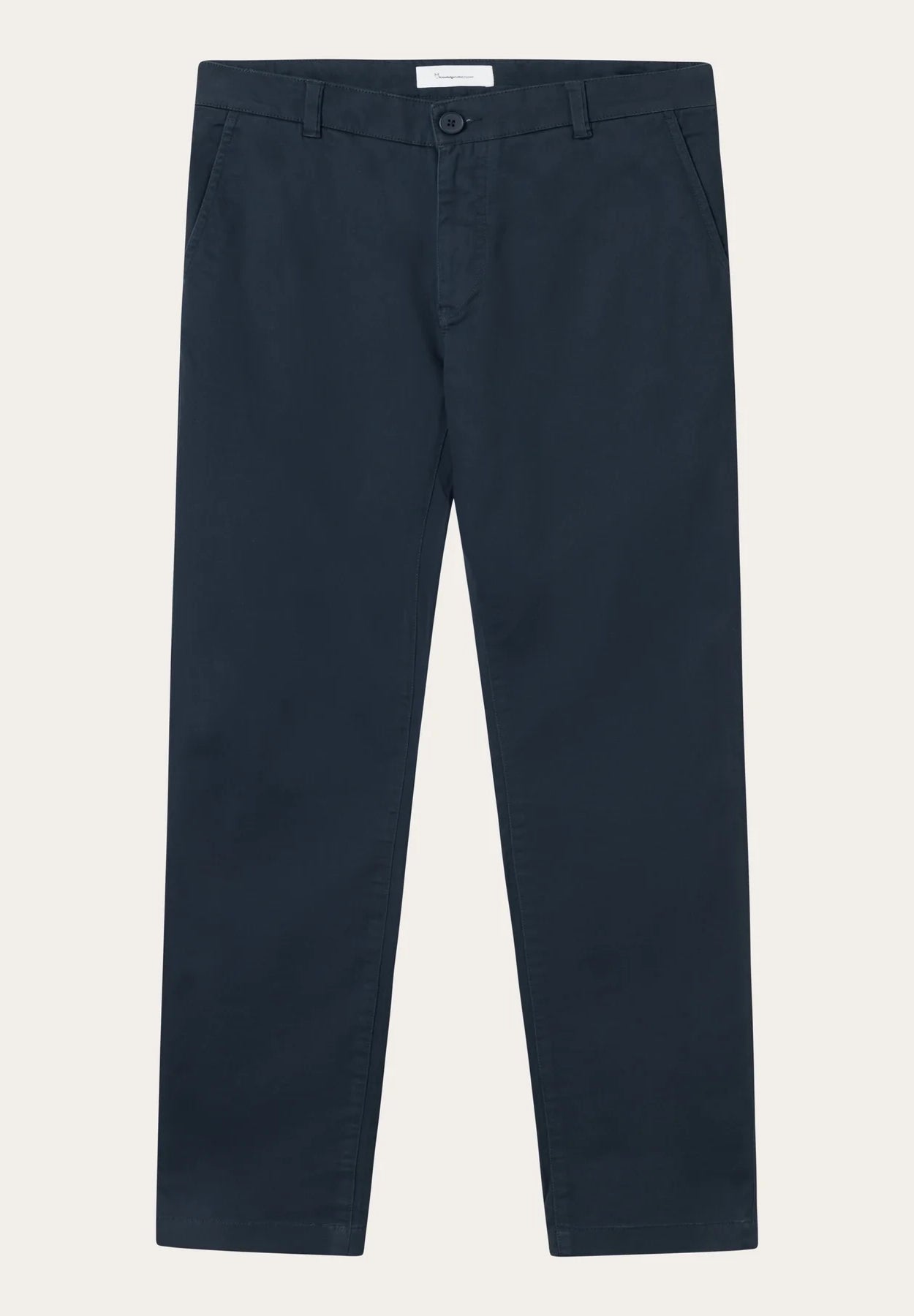 KNOWLEDGE COTTON - Luca Slim Twill Chino Pants - Total Eclipse - BACKYARD