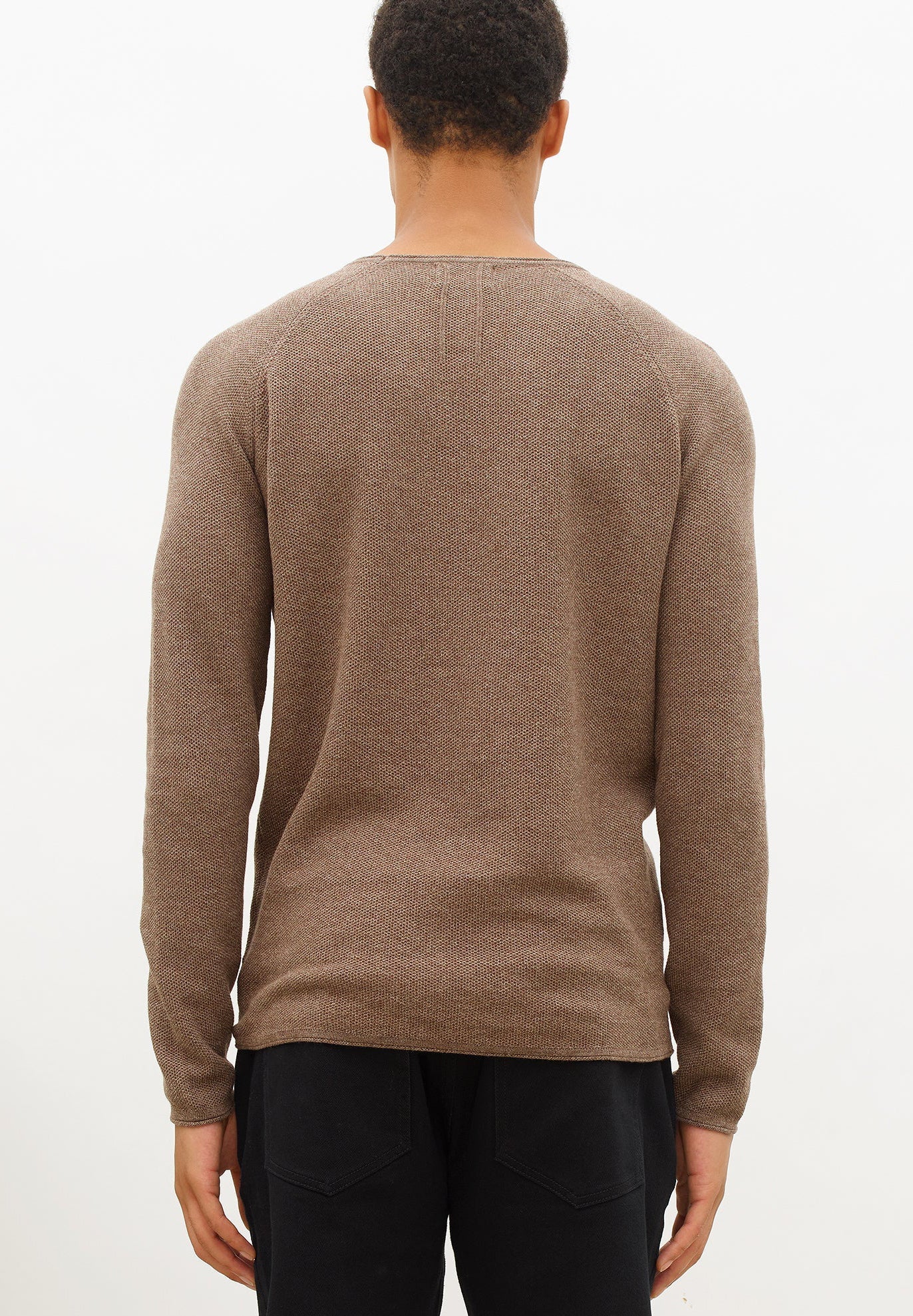 NOWADAYS - Honeycomb Crew Neck - Chicory Coffee - BACKYARD