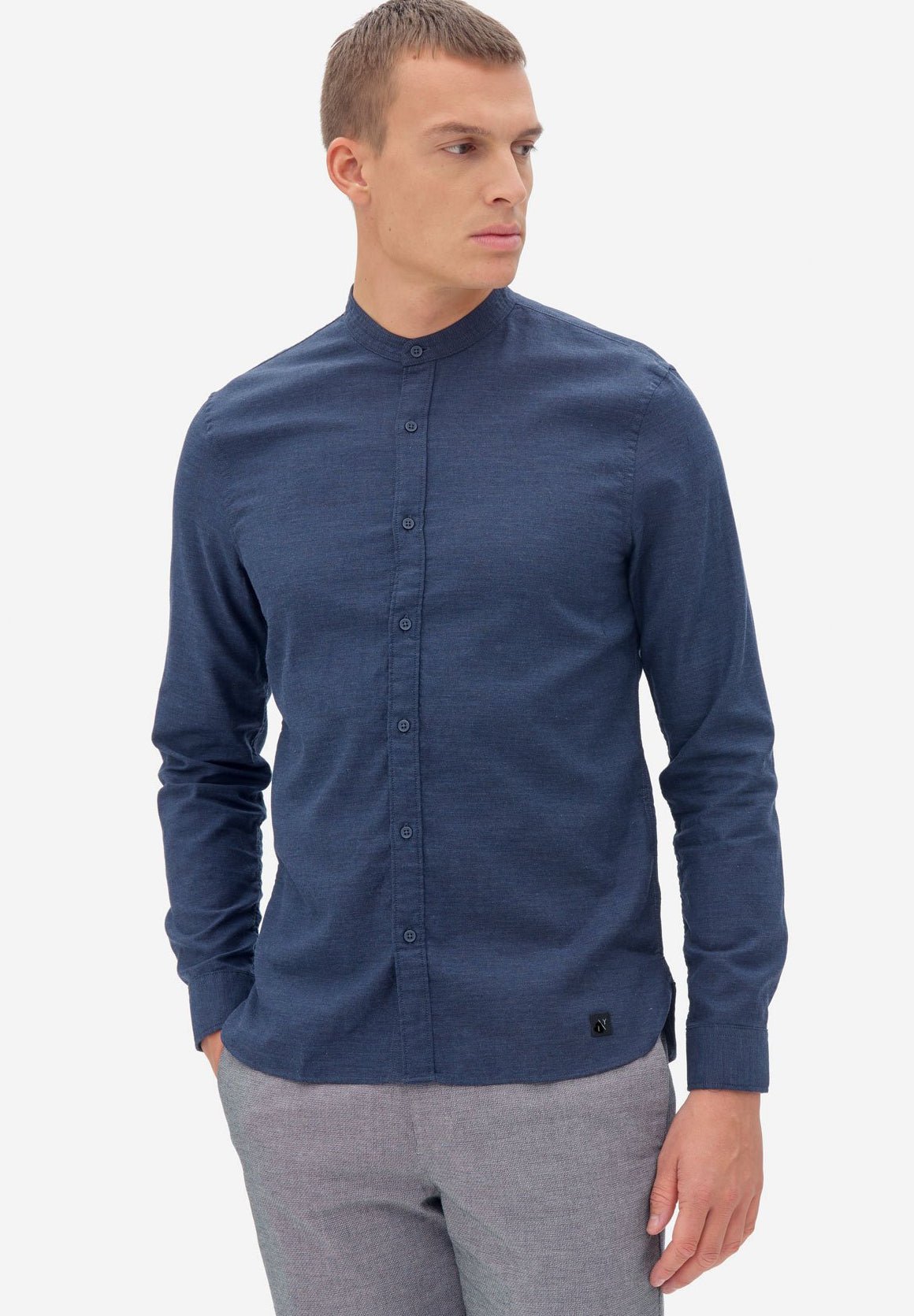 NOWADAYS - Oxford Melange Shirt - Sky Captain - BACKYARD